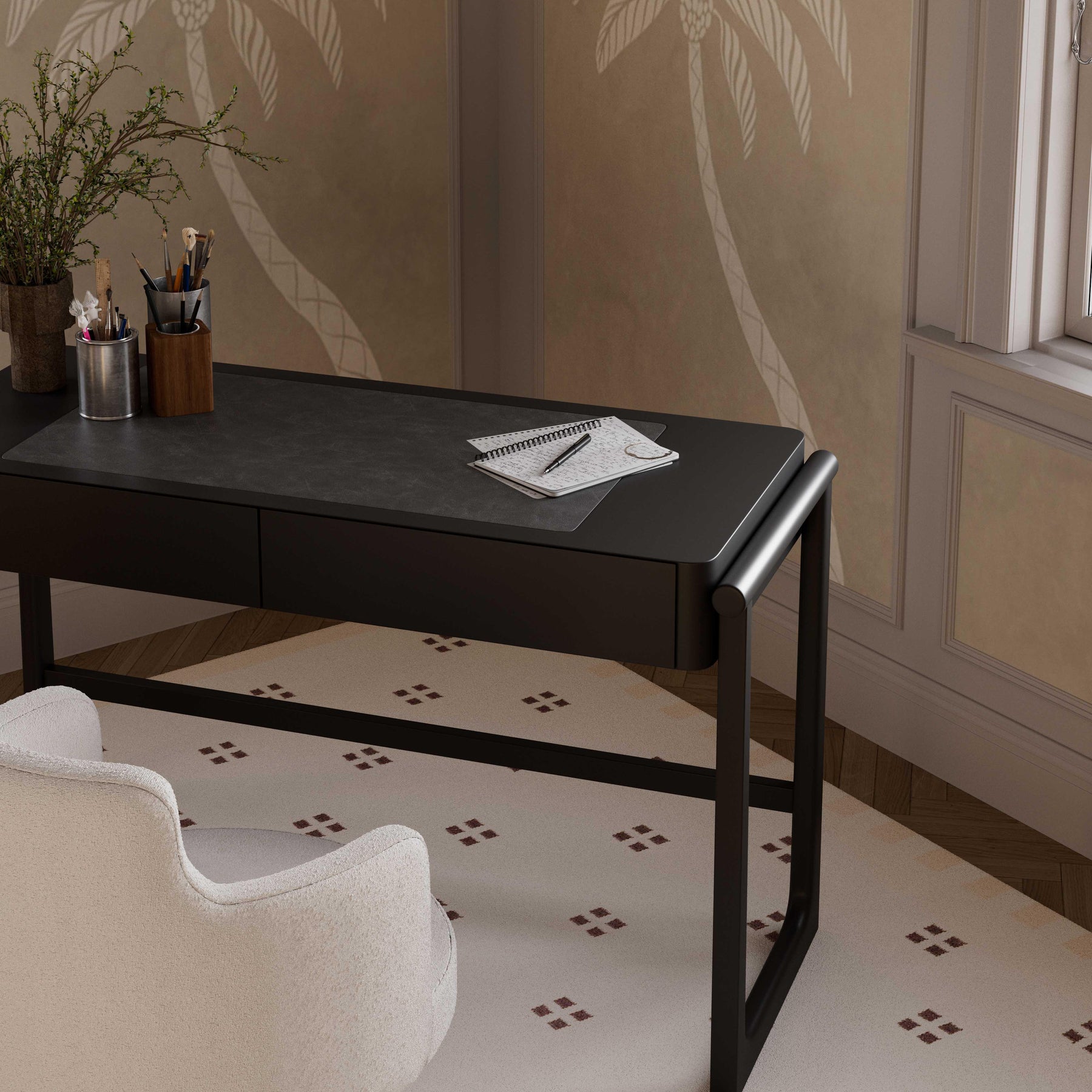 Alfalfa 52" 2-Drawer Desk
