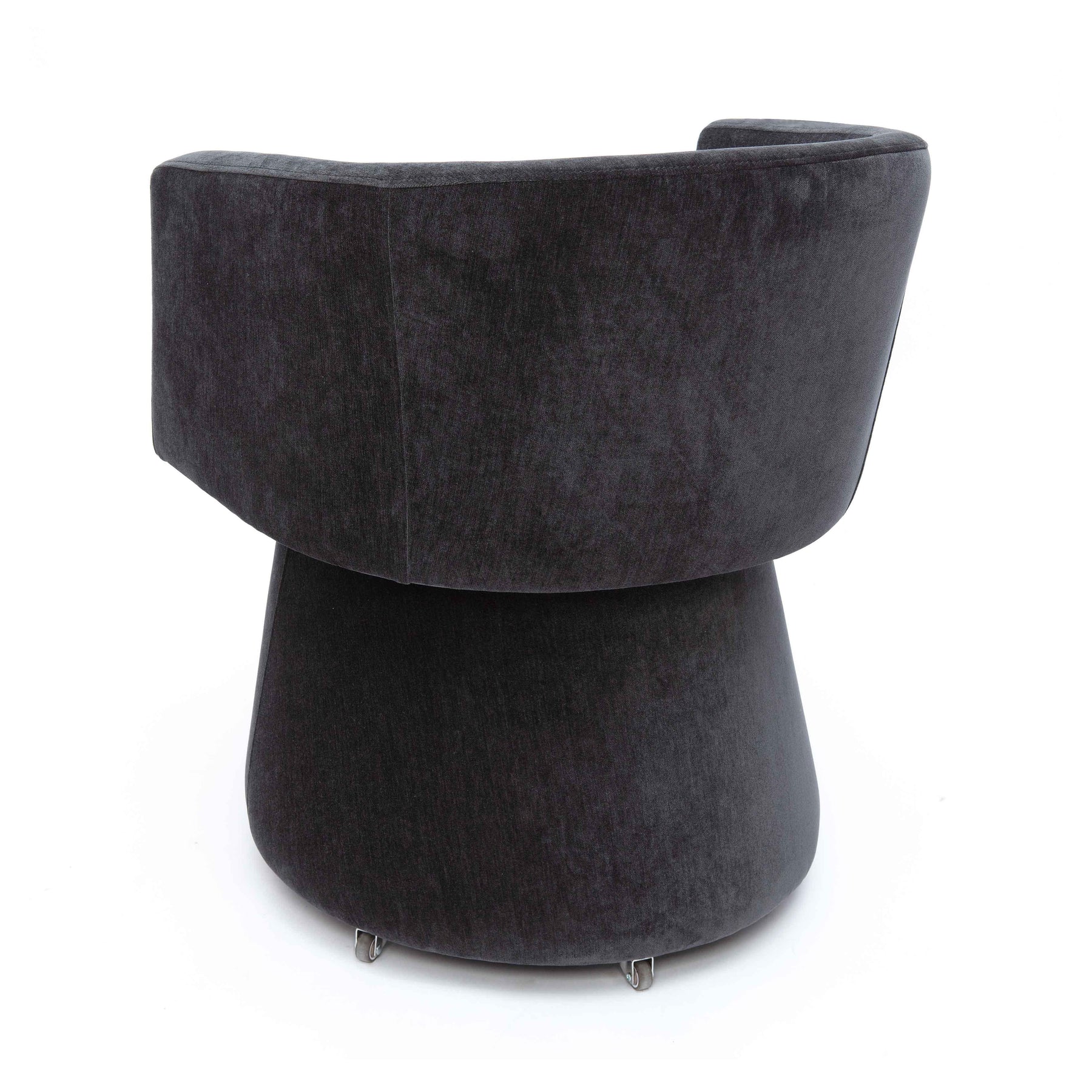 Kristen Upcycled Contract-Grade Chenille Rolling Desk Chair