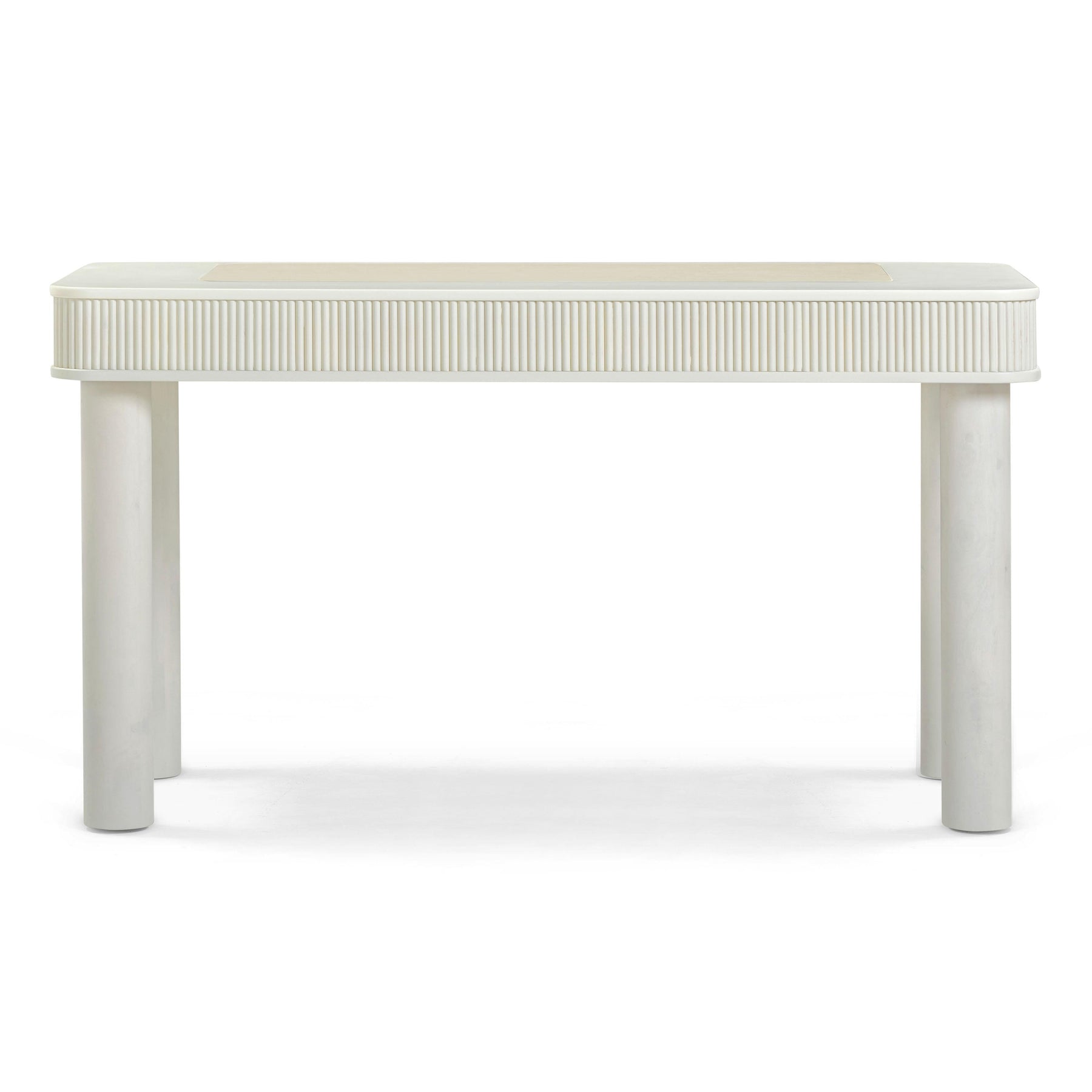 Sarah 55" Cream 2-Drawer Executive Work Desk