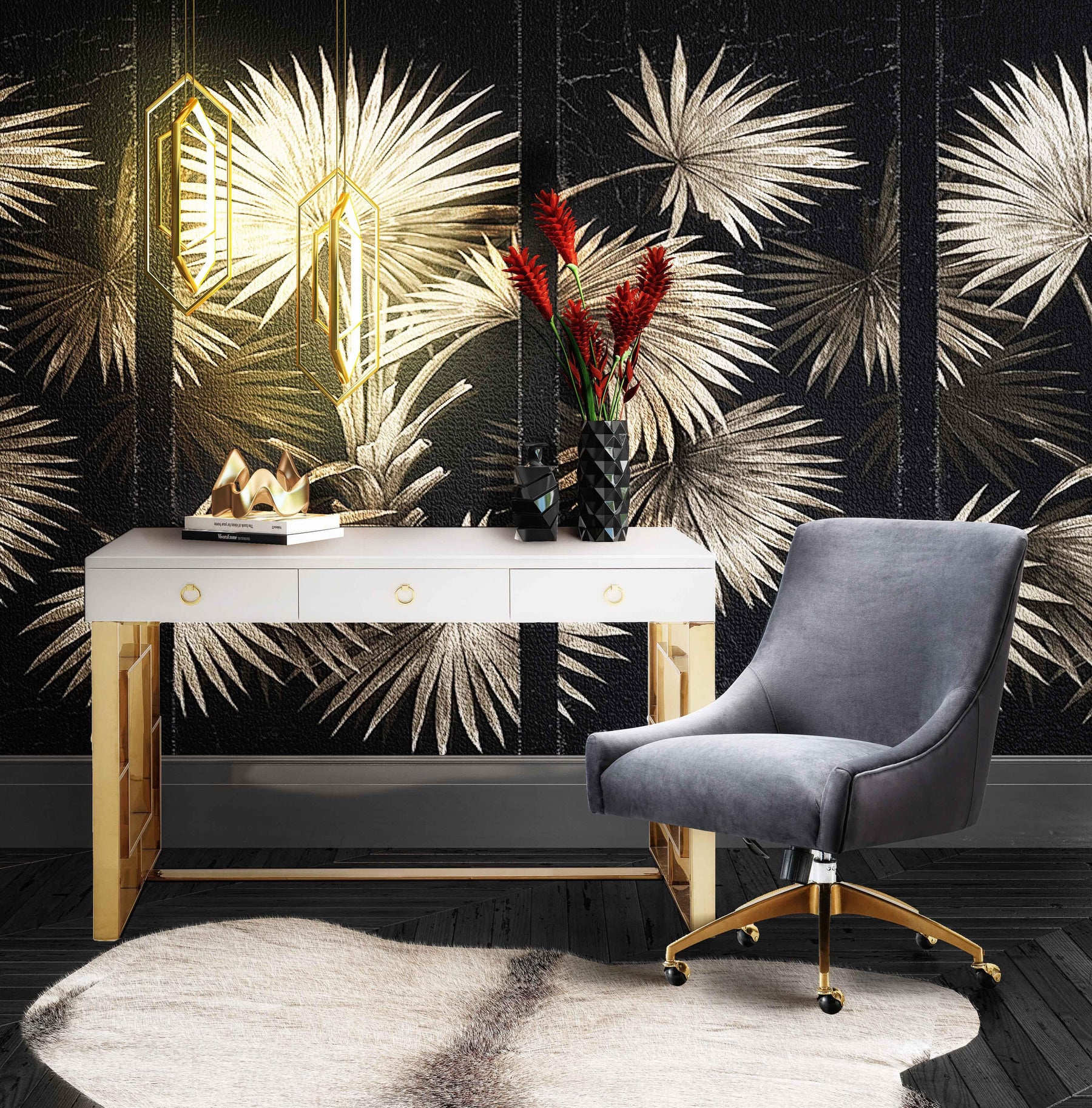 Beatrix Performance Velvet Office Swivel Chair