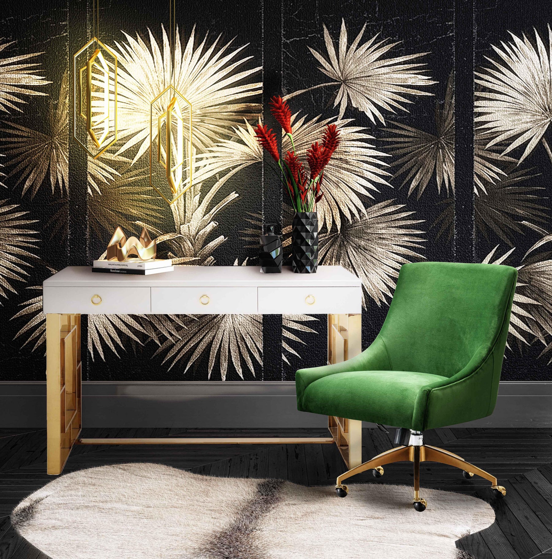 Beatrix Performance Velvet Office Swivel Chair