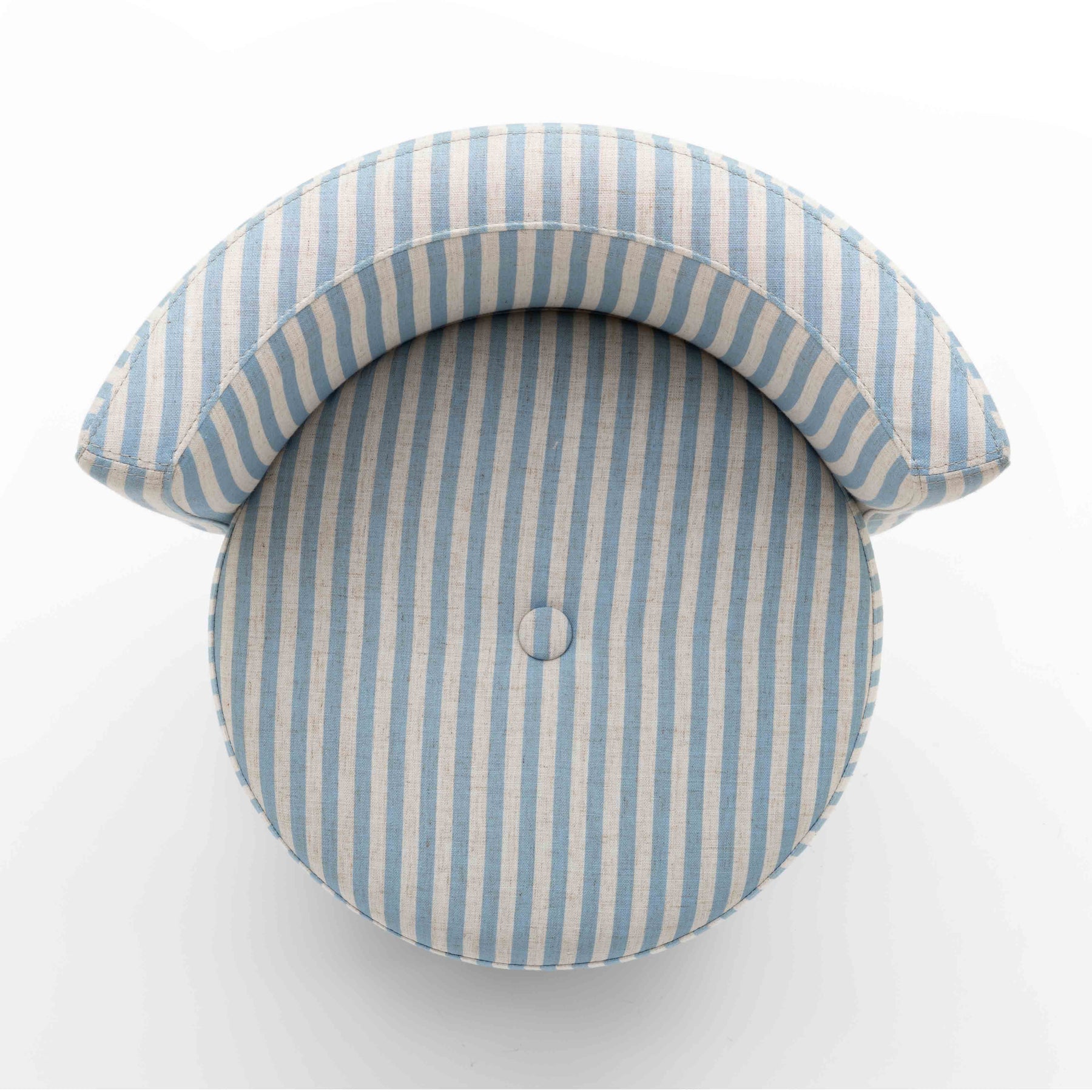 Alyssa Striped Performance Linen Rolling Desk Chair