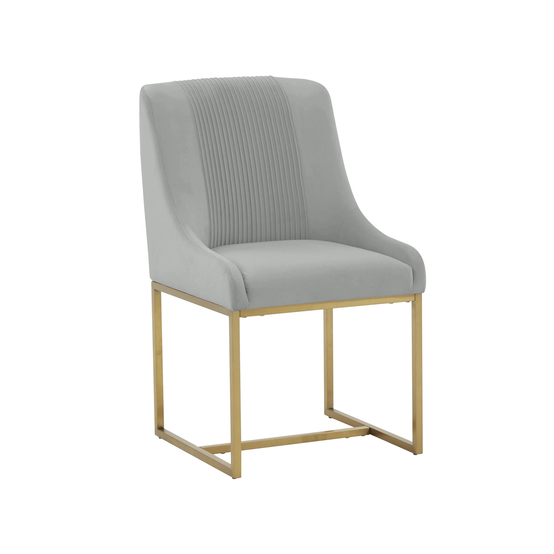 Lisa Pleated Performance Velvet Dining Chair