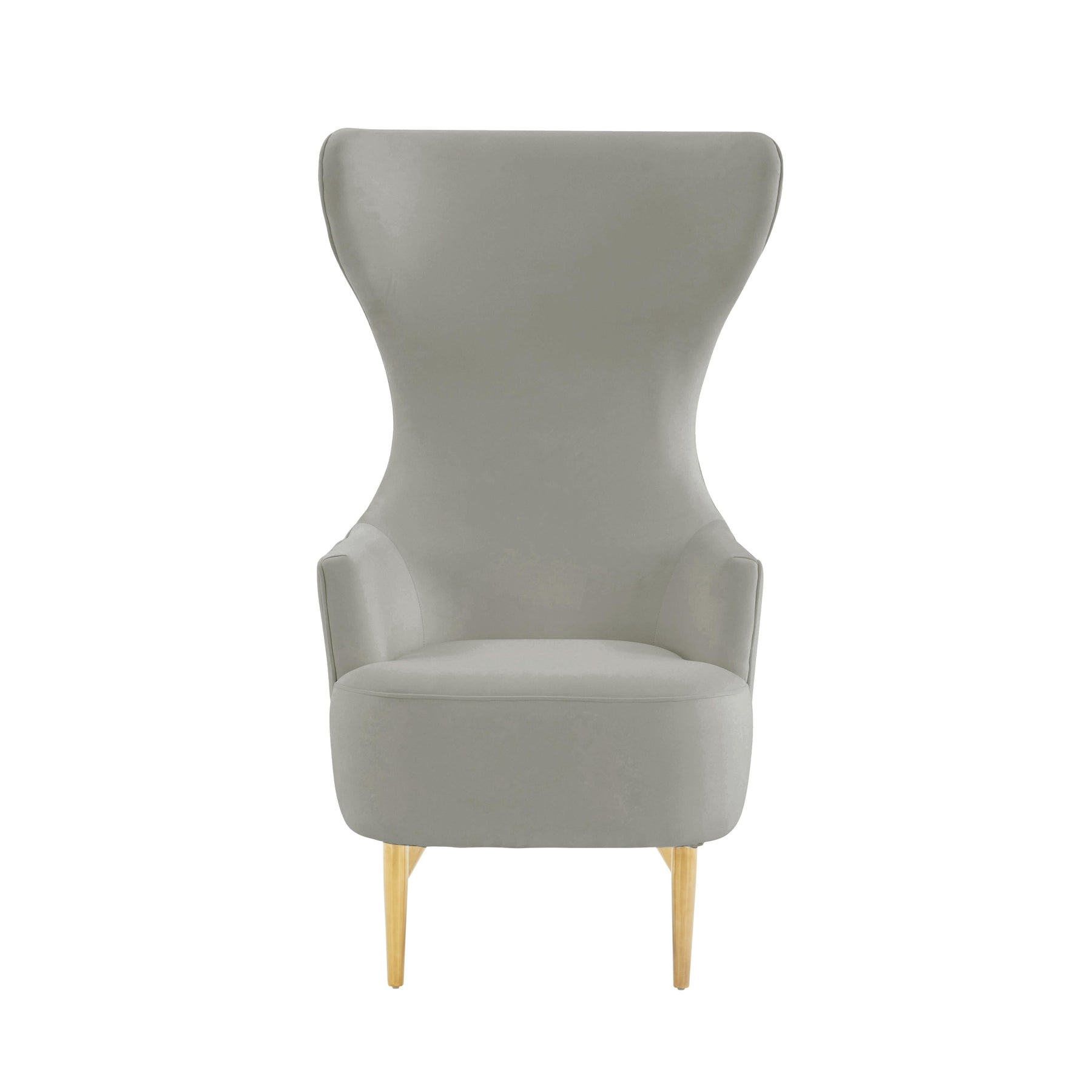 Julia Performance Velvet Channel Tufted Wingback Accent Chair
