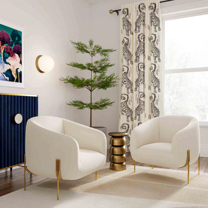 Kandra Performance Velvet Accent Chair
