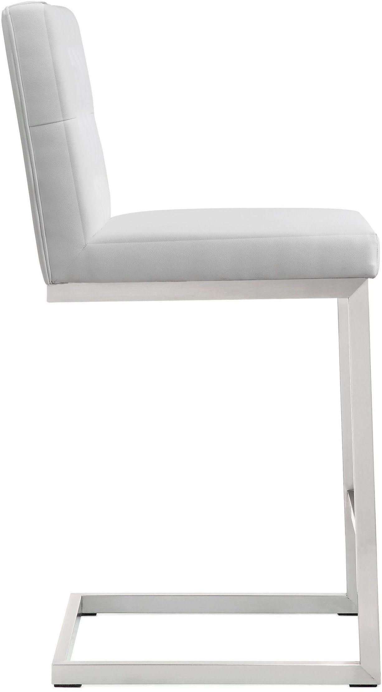 Helsinki White Performance Vegan Leather Stool - Set of 2