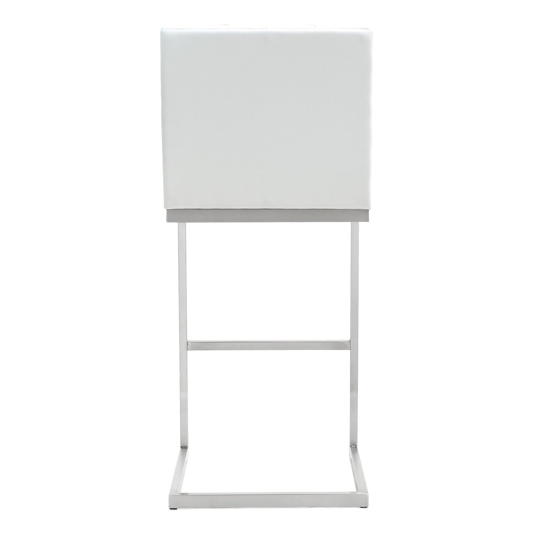 Helsinki White Performance Vegan Leather Stool - Set of 2