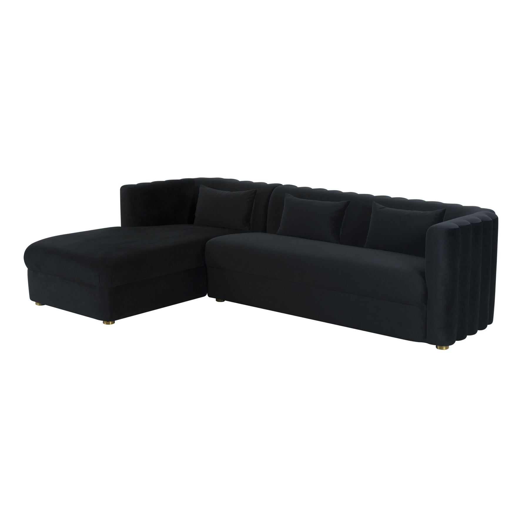 Callie 2-Piece Performance Velvet L-Shaped Sectional