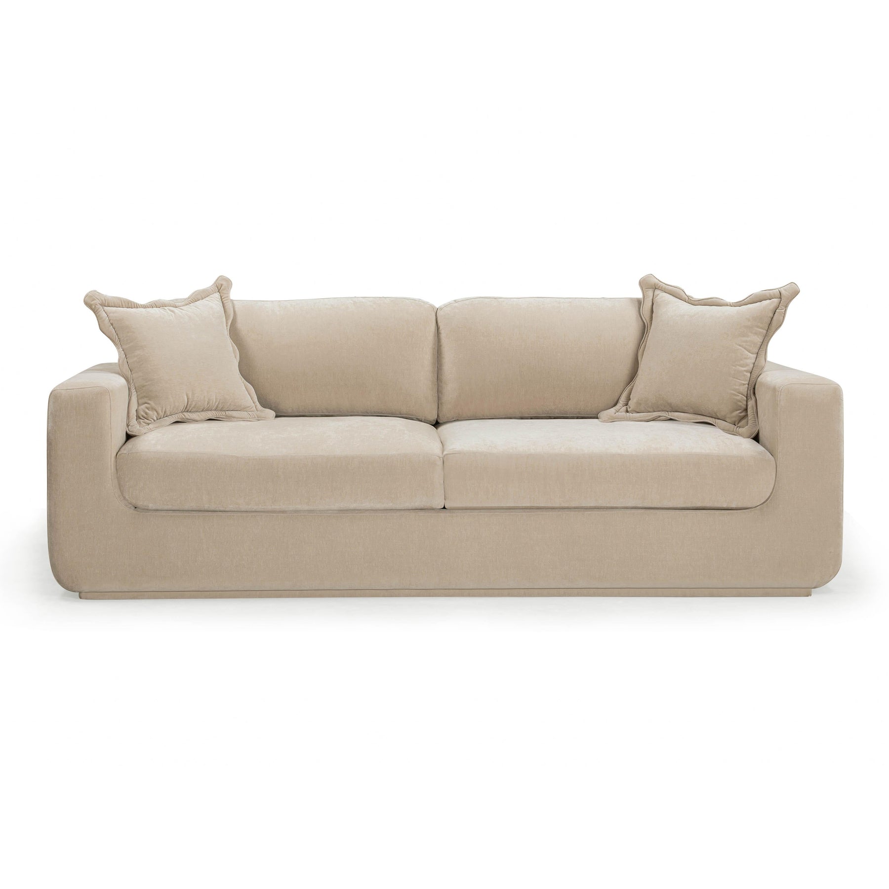 Miri 90.5" Upcycled Contract-Grade Washed Velvet Sofa
