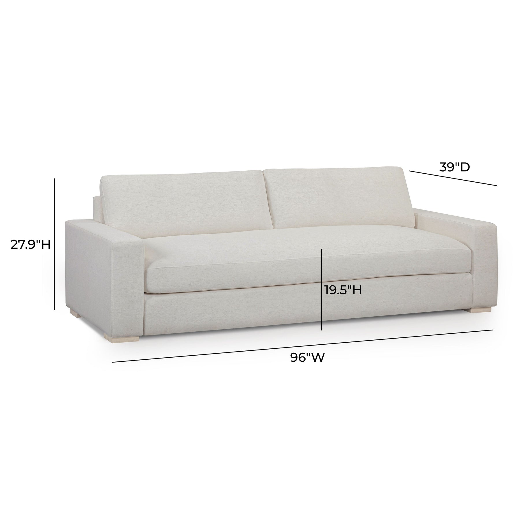 Beckham 96" Upcycled Performance Chenille Sofa