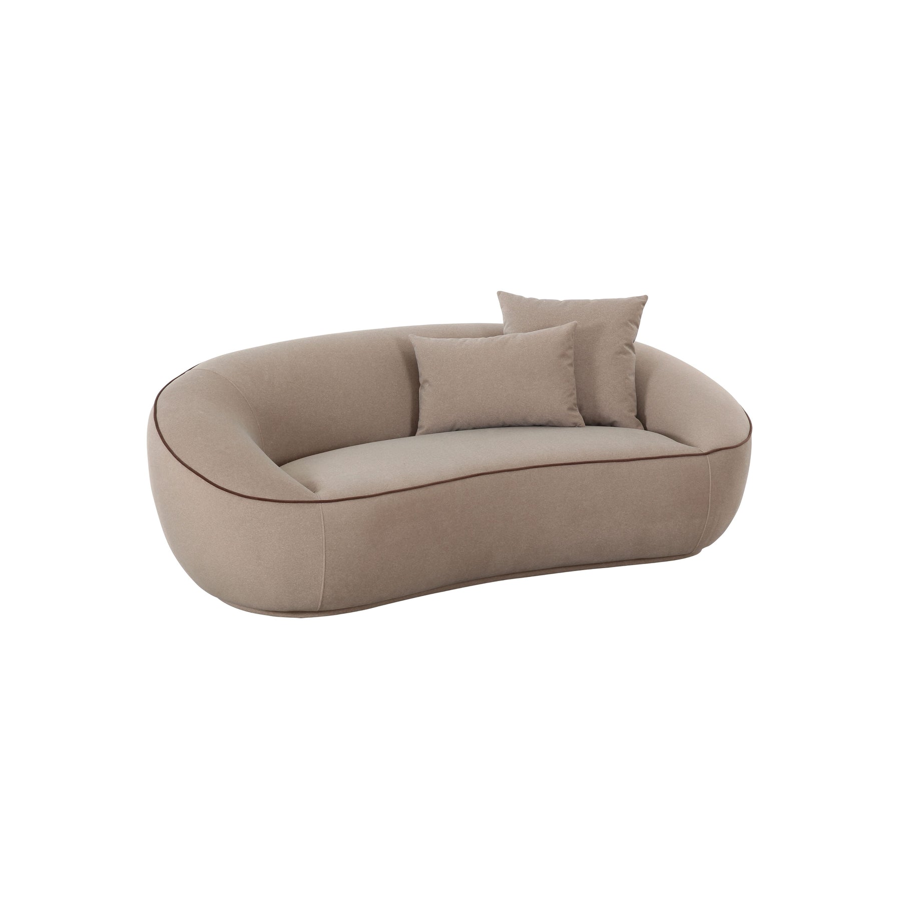 Jenny 78" Taupe Performance Faux Mohair Loveseat