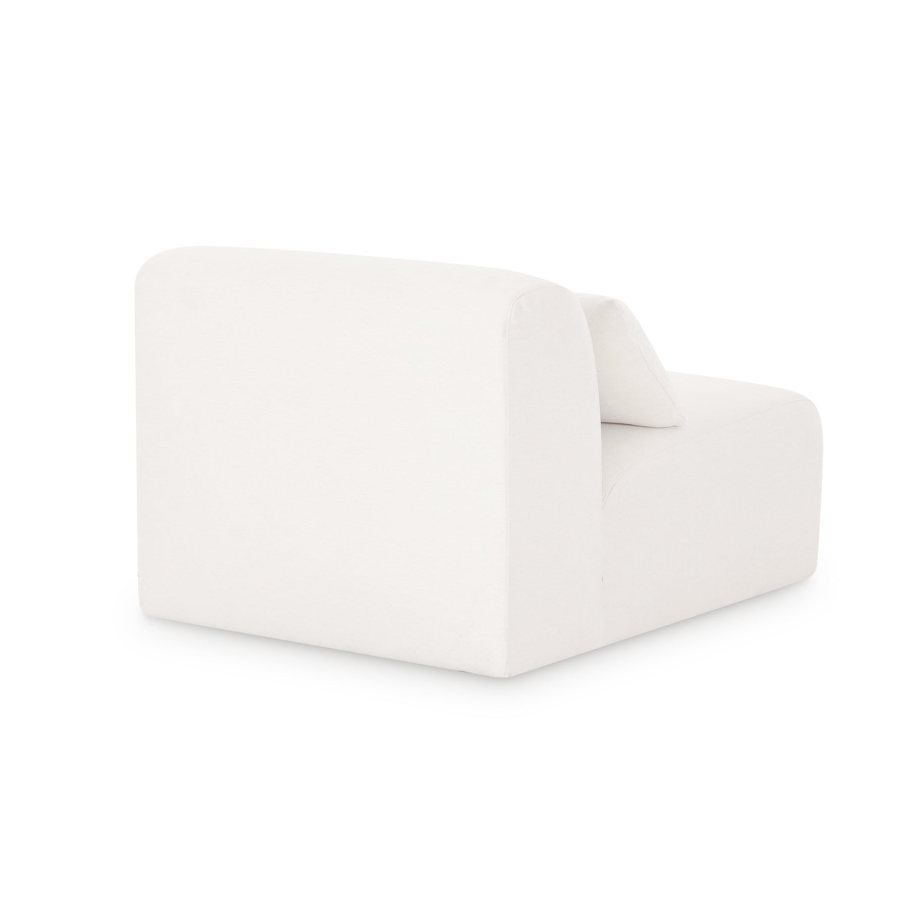 Tarra Cream Performance Chenille Modular Armless Chair