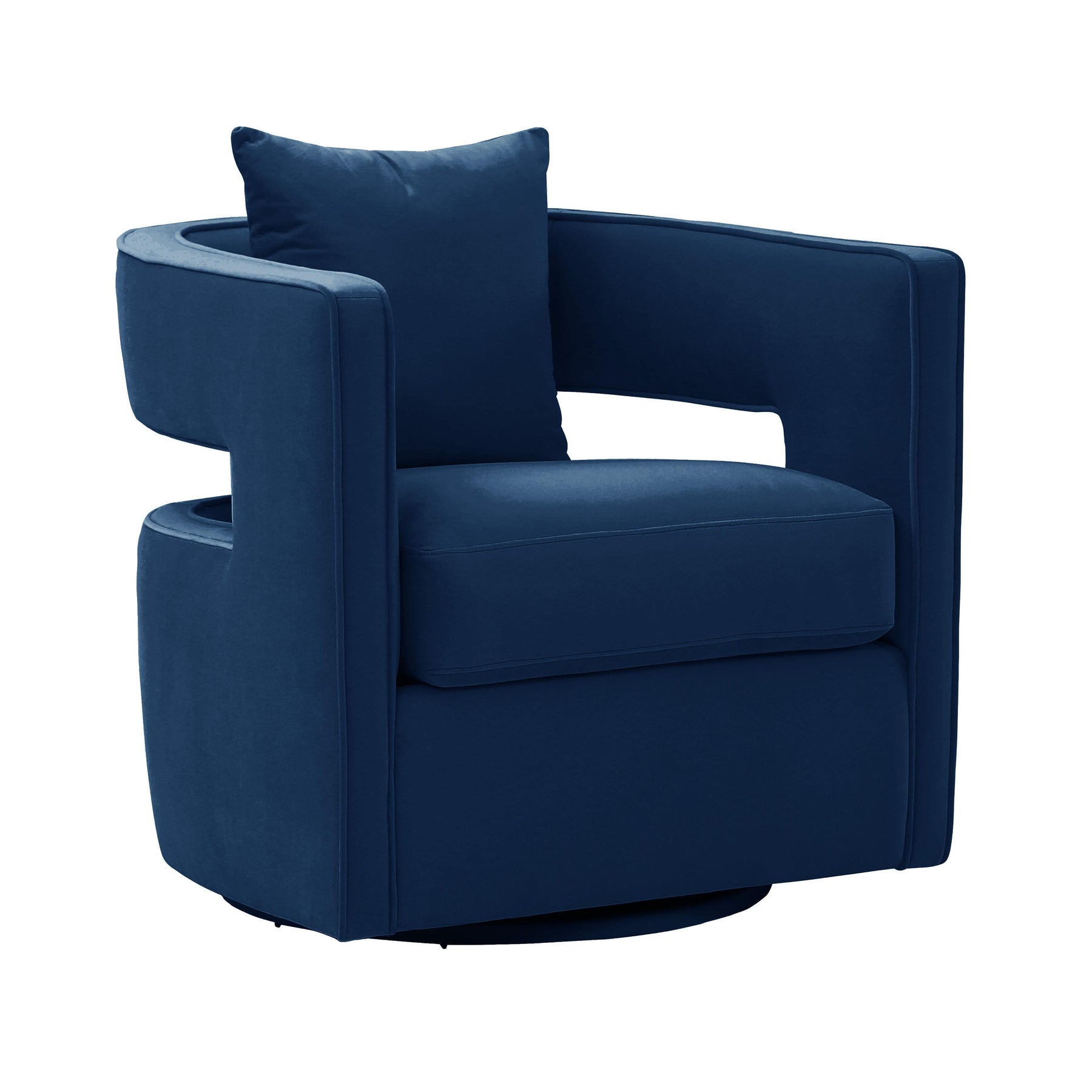 Kennedy Performance Velvet Swivel Accent Chair