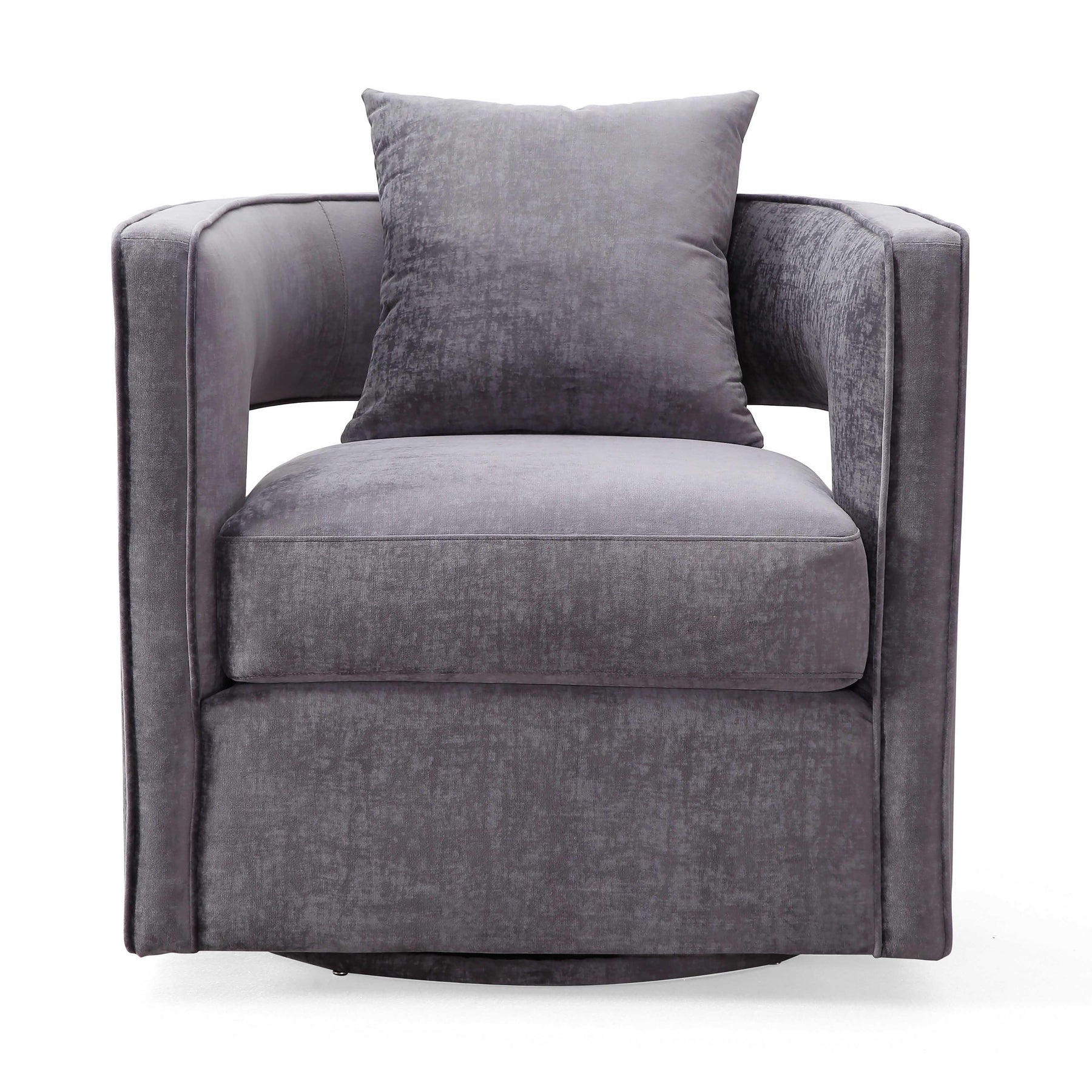 Kennedy Performance Velvet Swivel Accent Chair