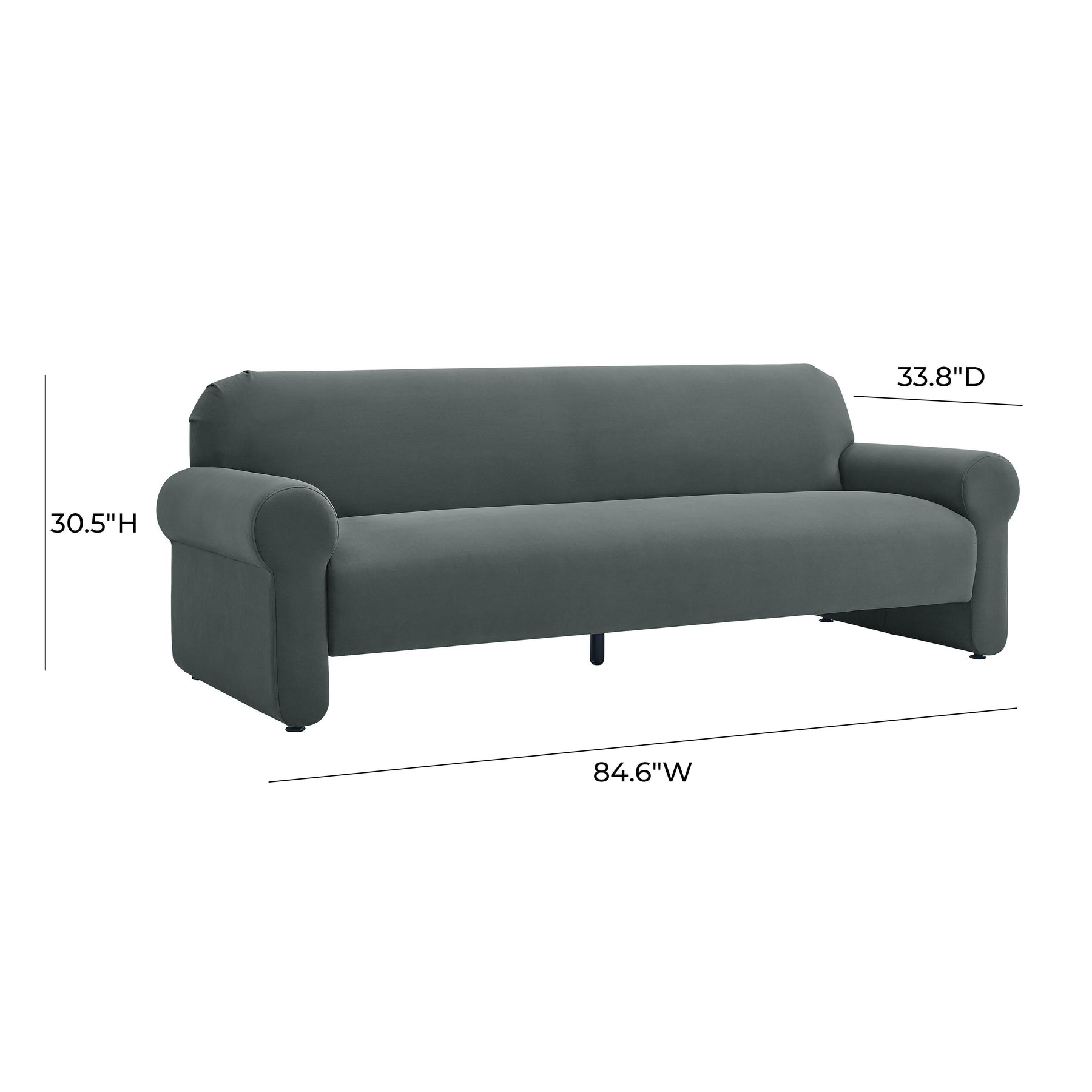 Keelee 84" Performance Velvet Sofa