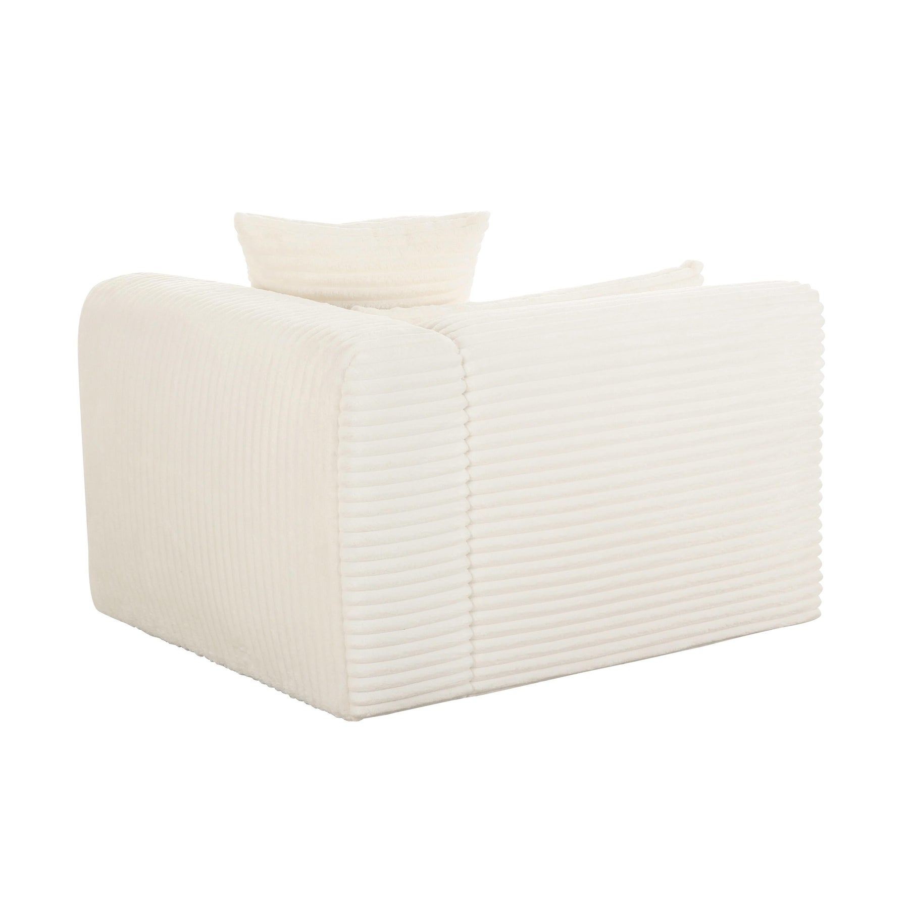 Tarra Fluffy Oversized Performance Corduroy Modular Corner Chair
