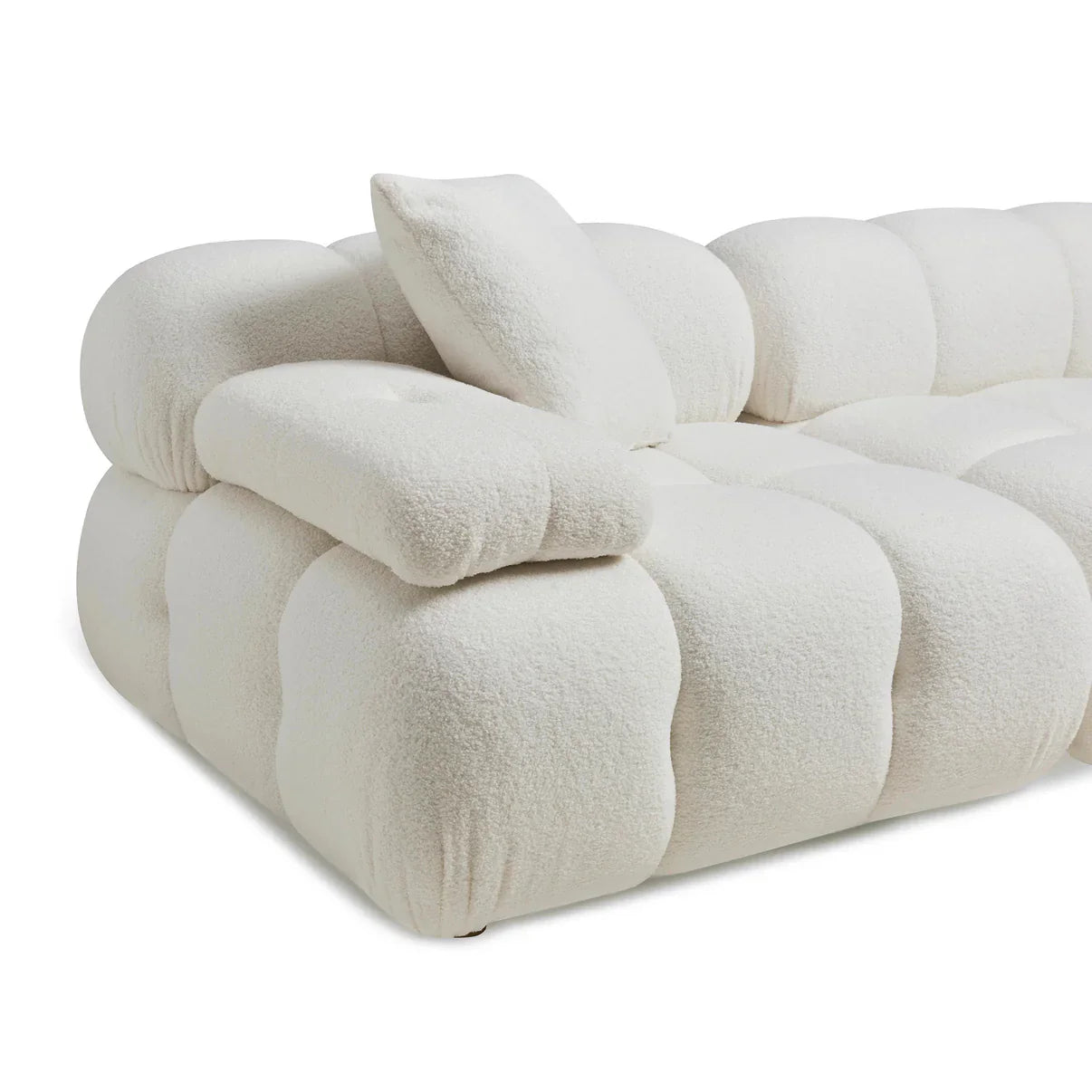 Calliope 4-Piece Performance Vegan Shearling Modular Sectional
