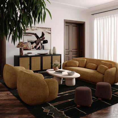 Misty Performance Boucle Accent Chair Cream