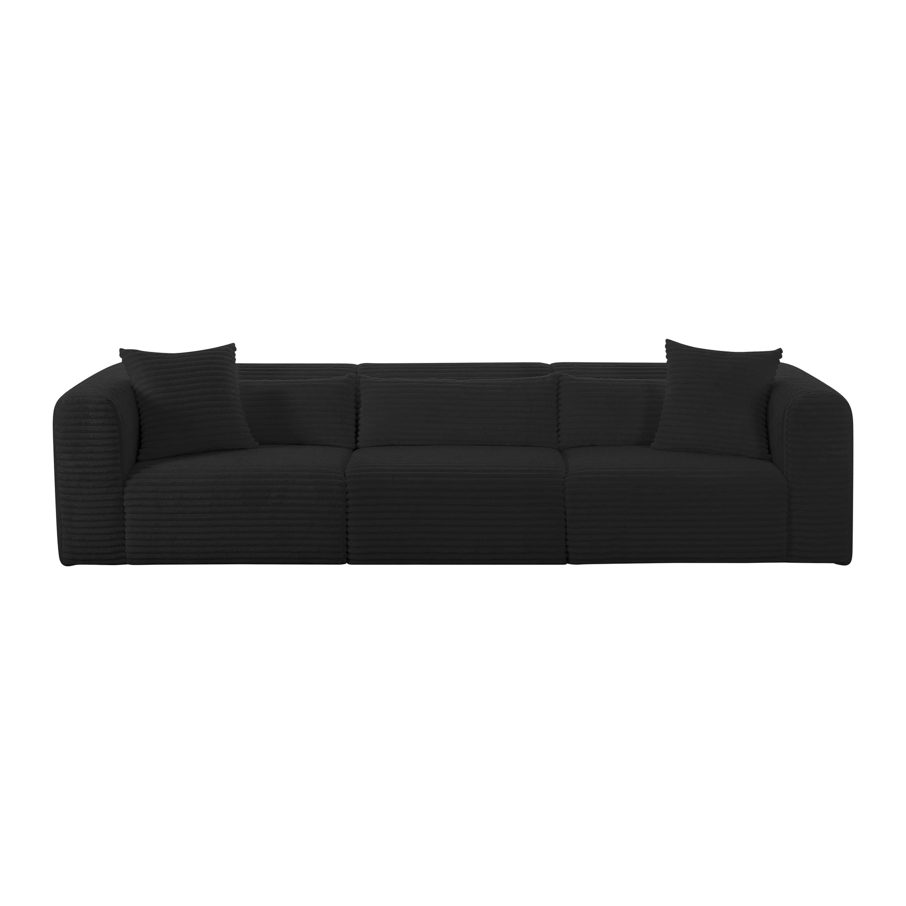 Tarra 118" Fluffy Oversized Performance Corduroy Modular Sofa
