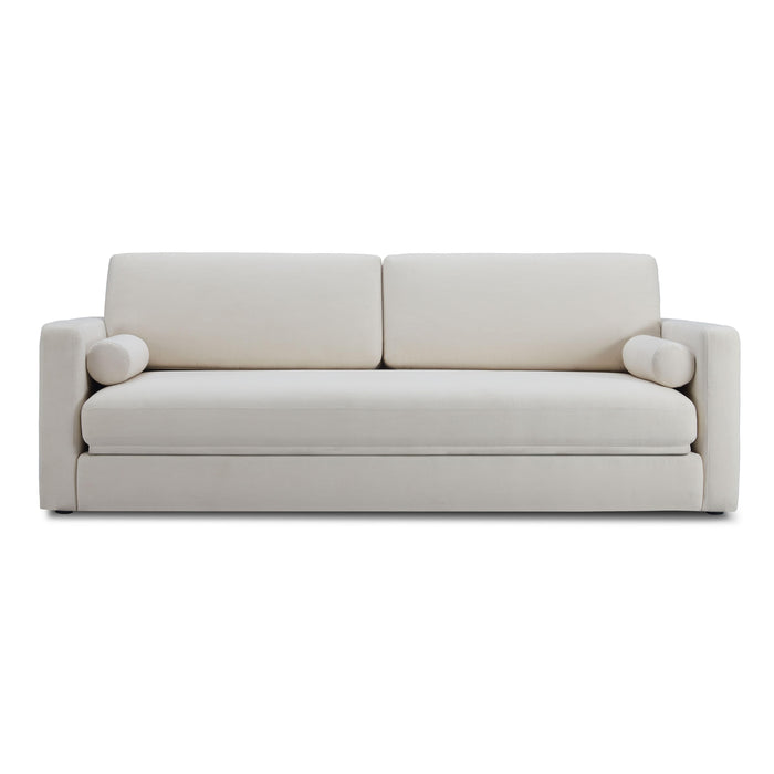 Ryan 91" Cream Upcycled Performance Linen Sleeper Sofa