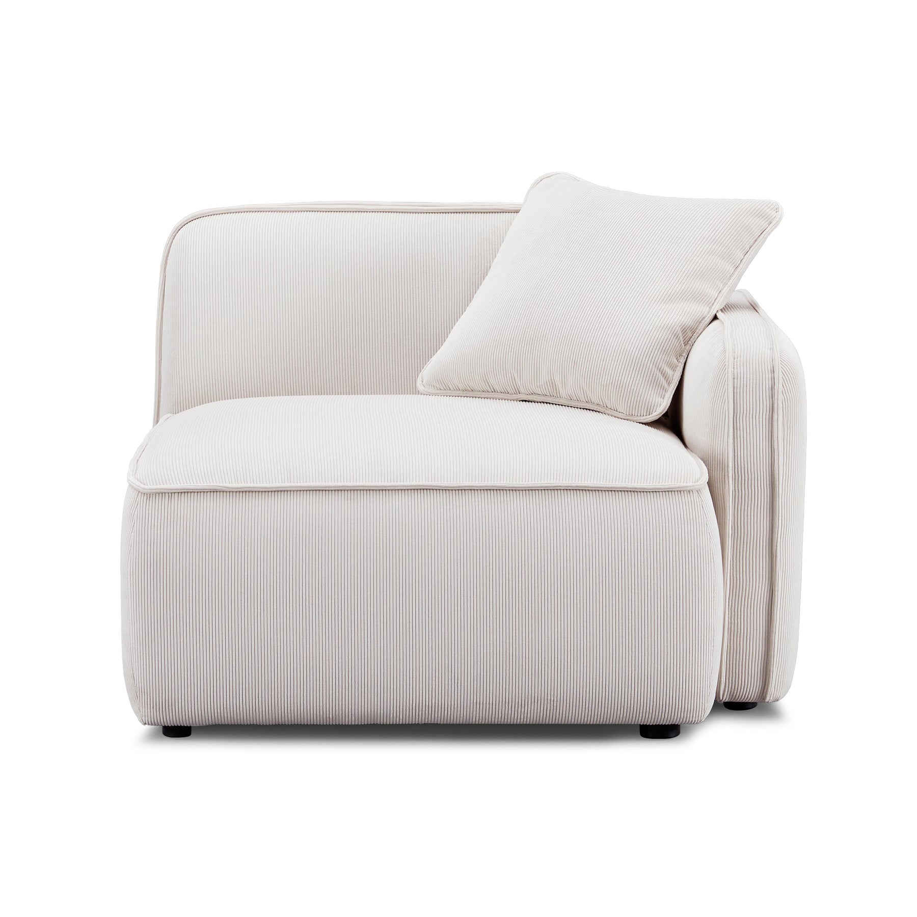 Travie Performance Corduroy Velvet RAF Corner Chair