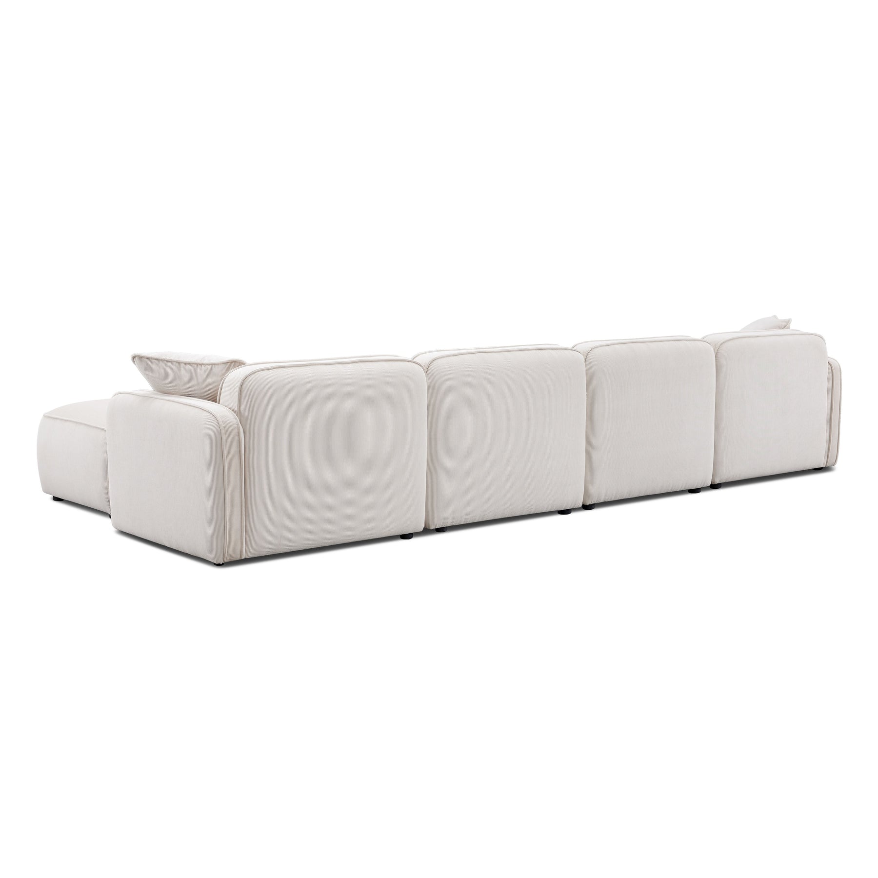 Travie 6-Piece Performance Corduroy Velvet  Modular U-Sectional