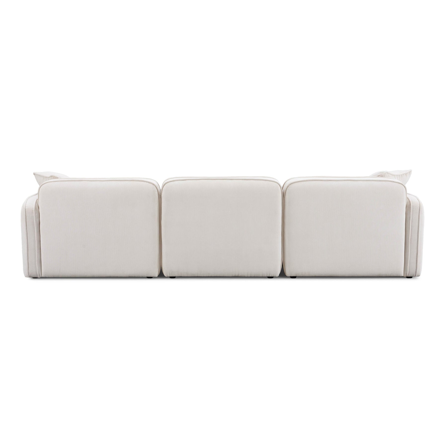 Travie 112" Performance Corduroy Velvet Modular Sofa