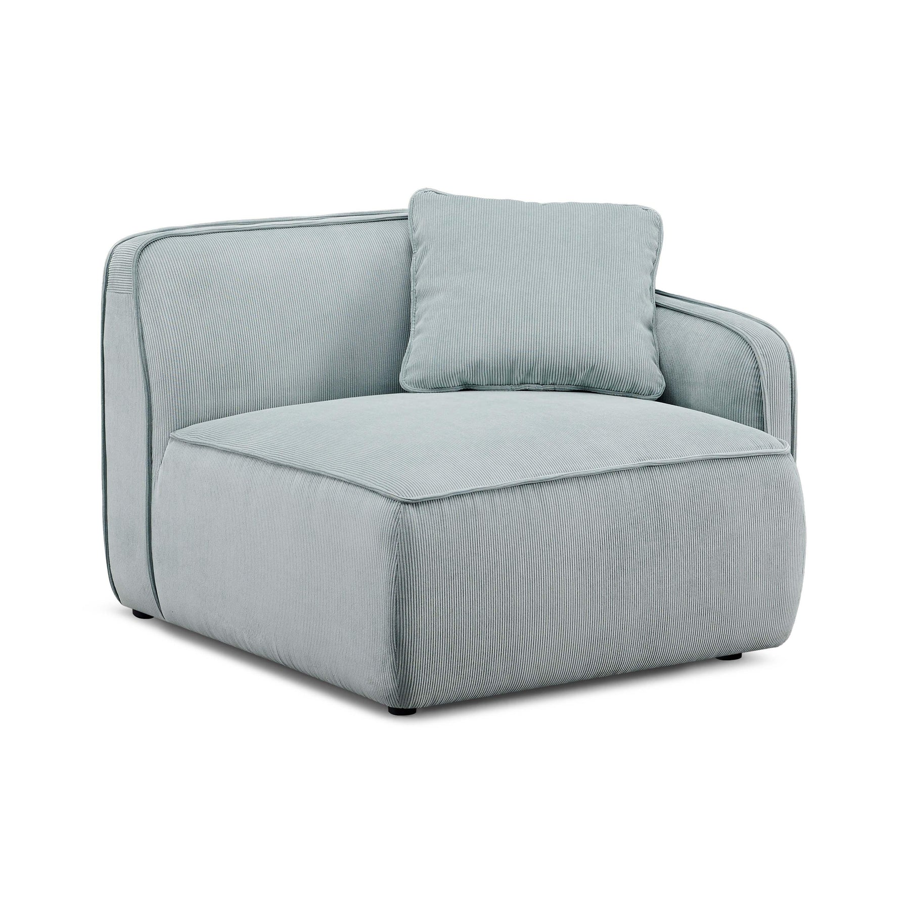 Travie Performance Corduroy Velvet RAF Corner Chair