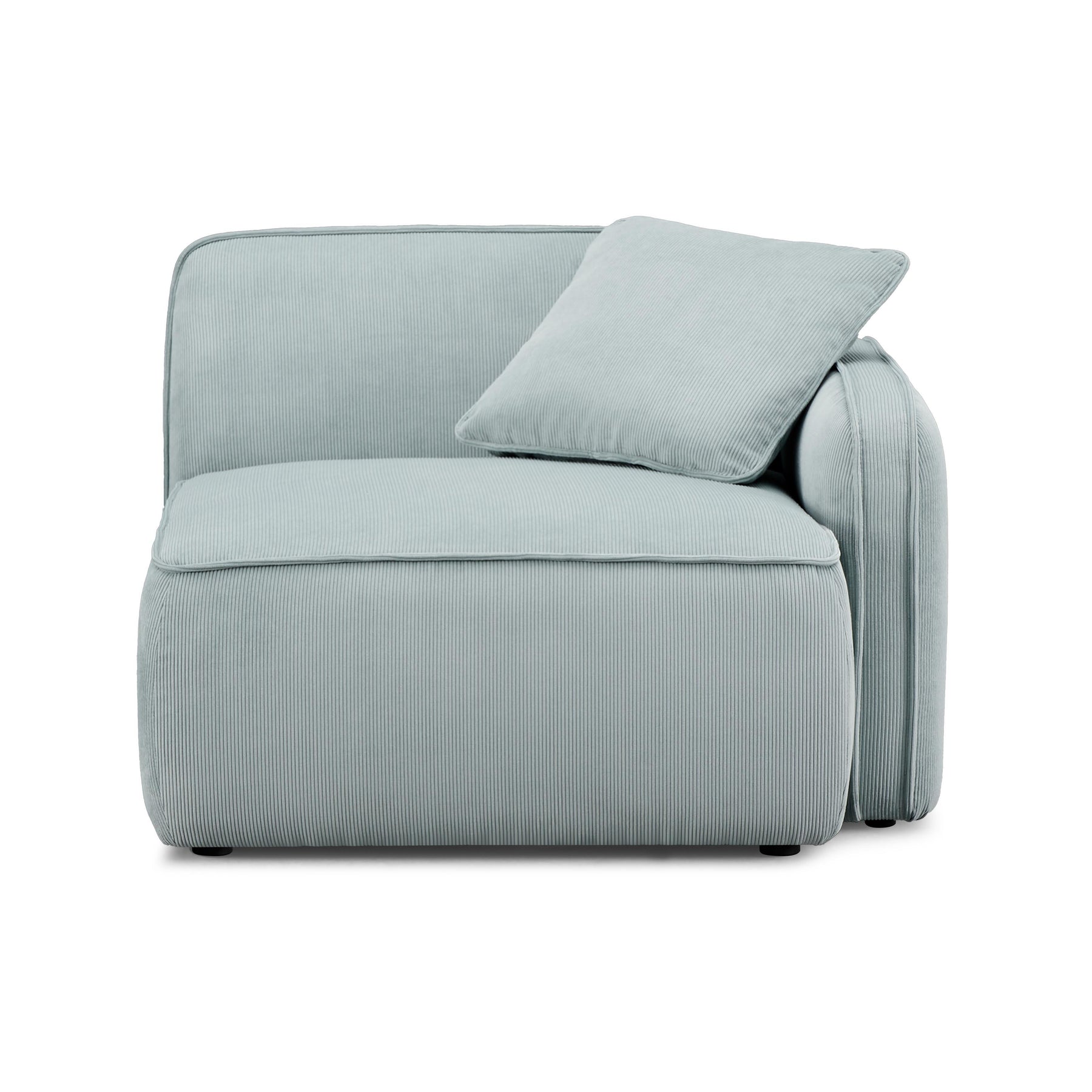 Travie Performance Corduroy Velvet RAF Corner Chair