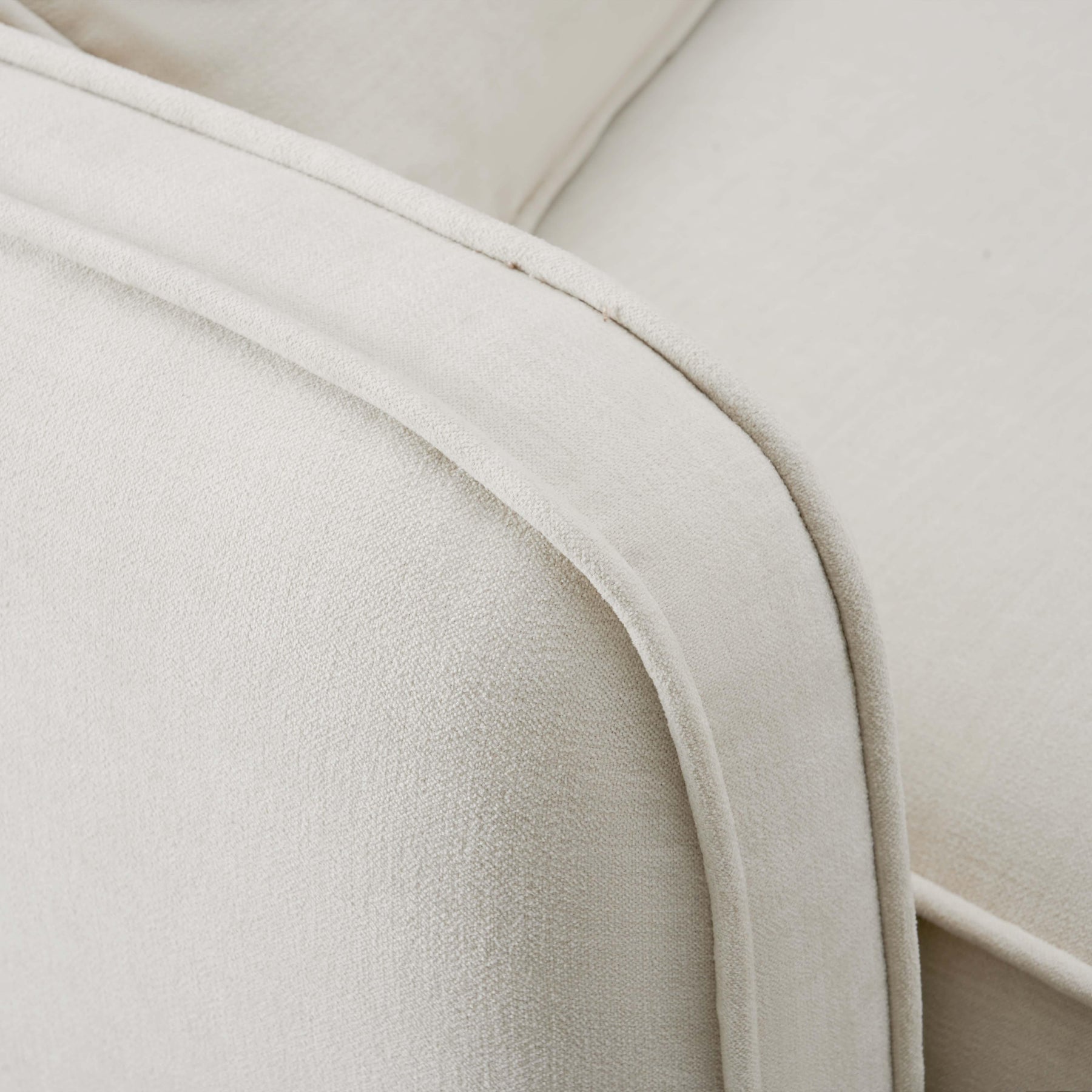 Travie Sand Upcycled Performance Linen LAF Corner Chair