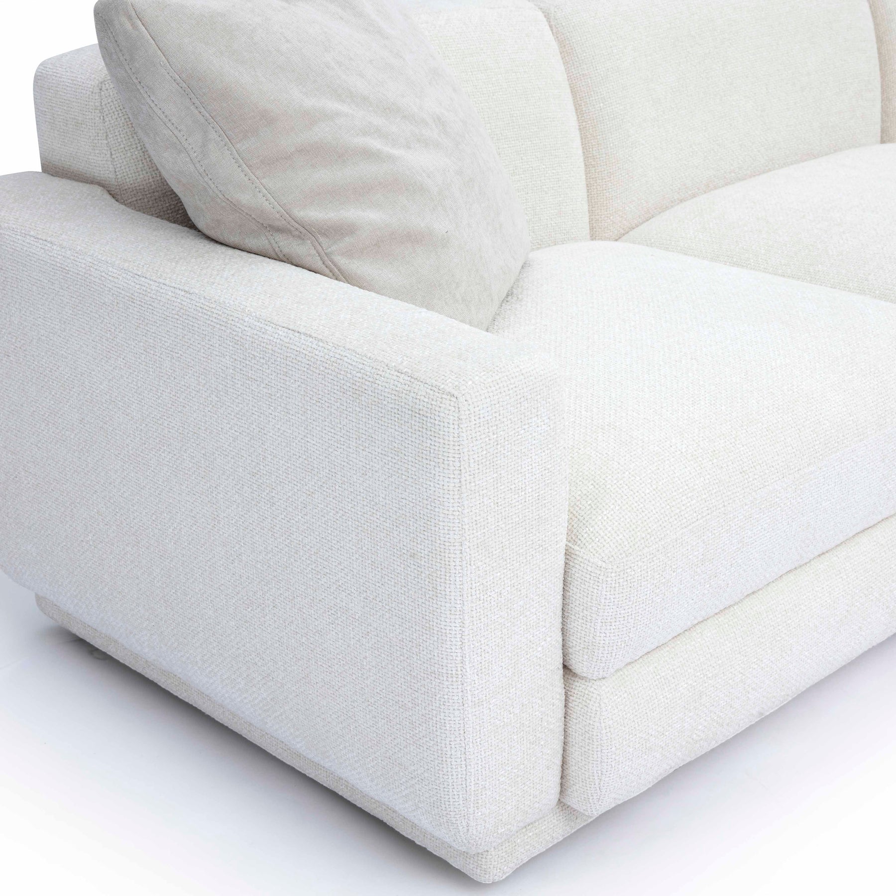 Perry 8-Piece Cream Performance Chenille Modular Large U-Sectional