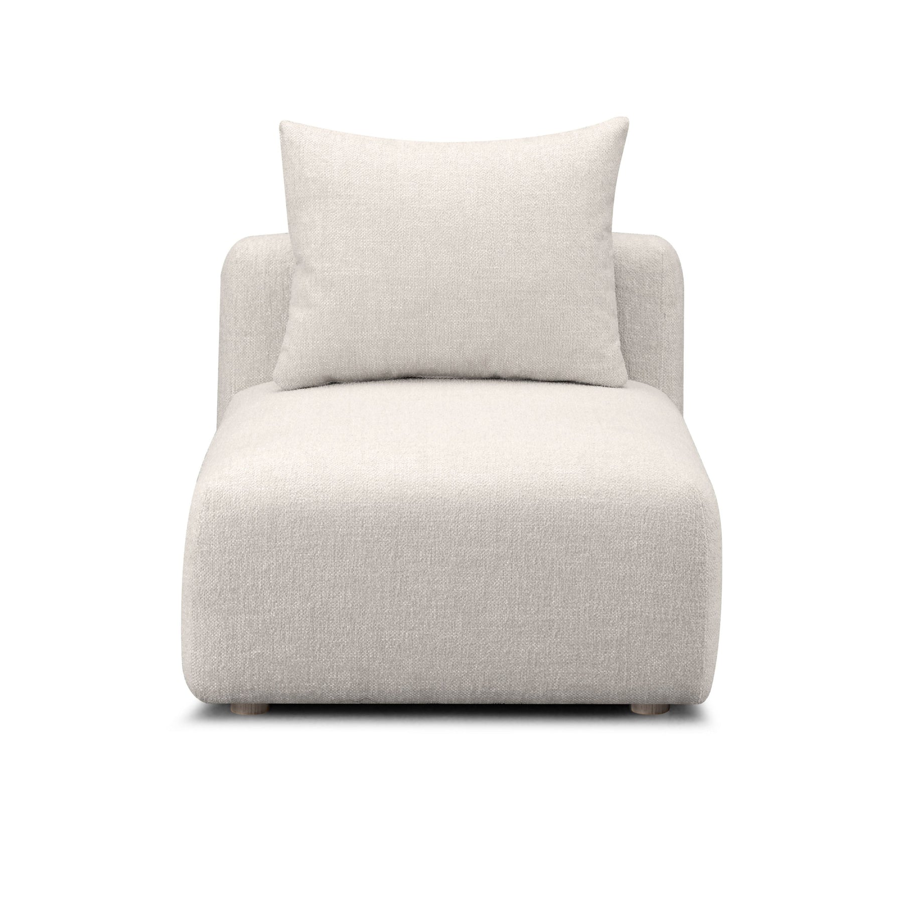 Hangover Contract-Grade Textured Fabric Modular Armless Chair
