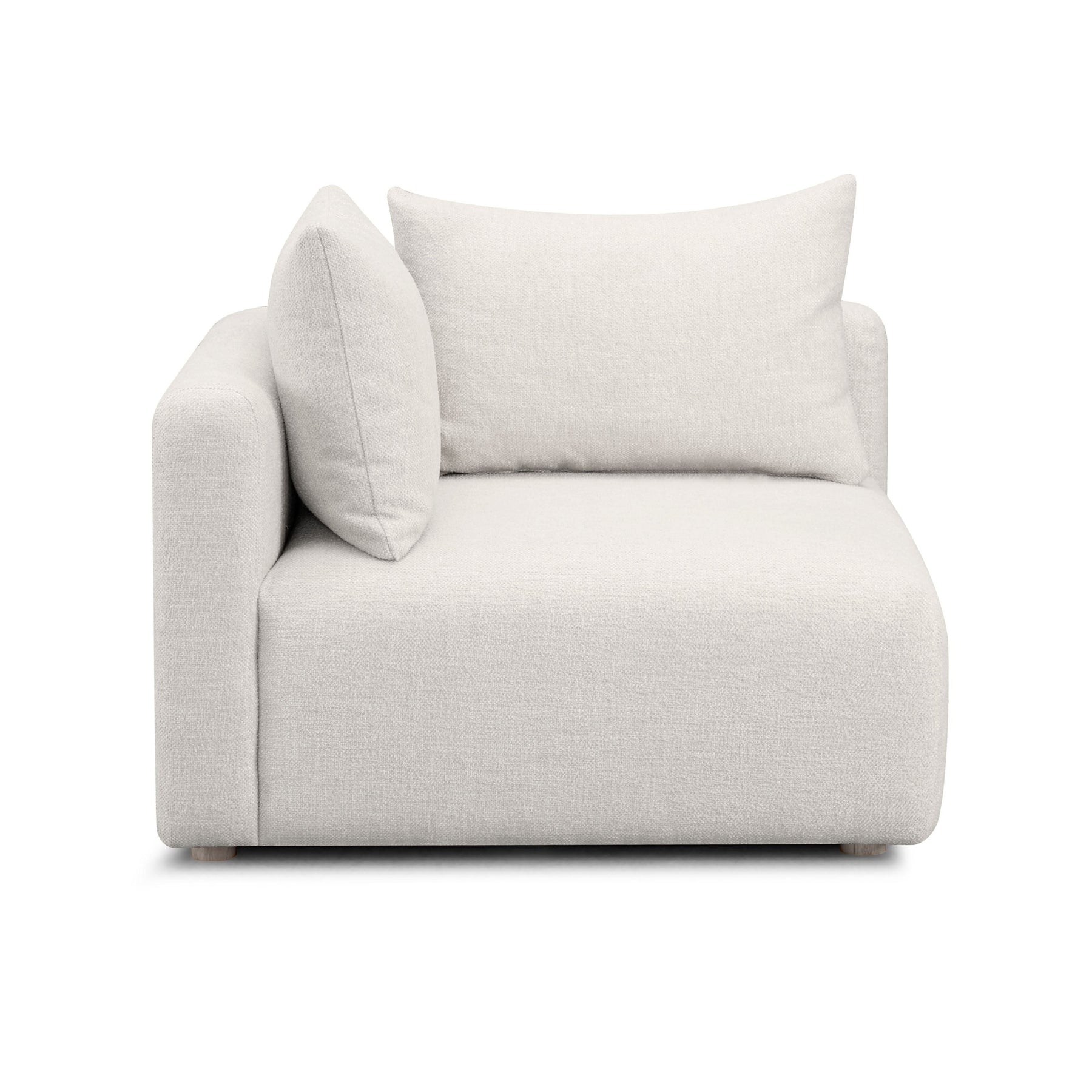 Hangover Contract-Grade Textured Fabric Modular Corner Chair
