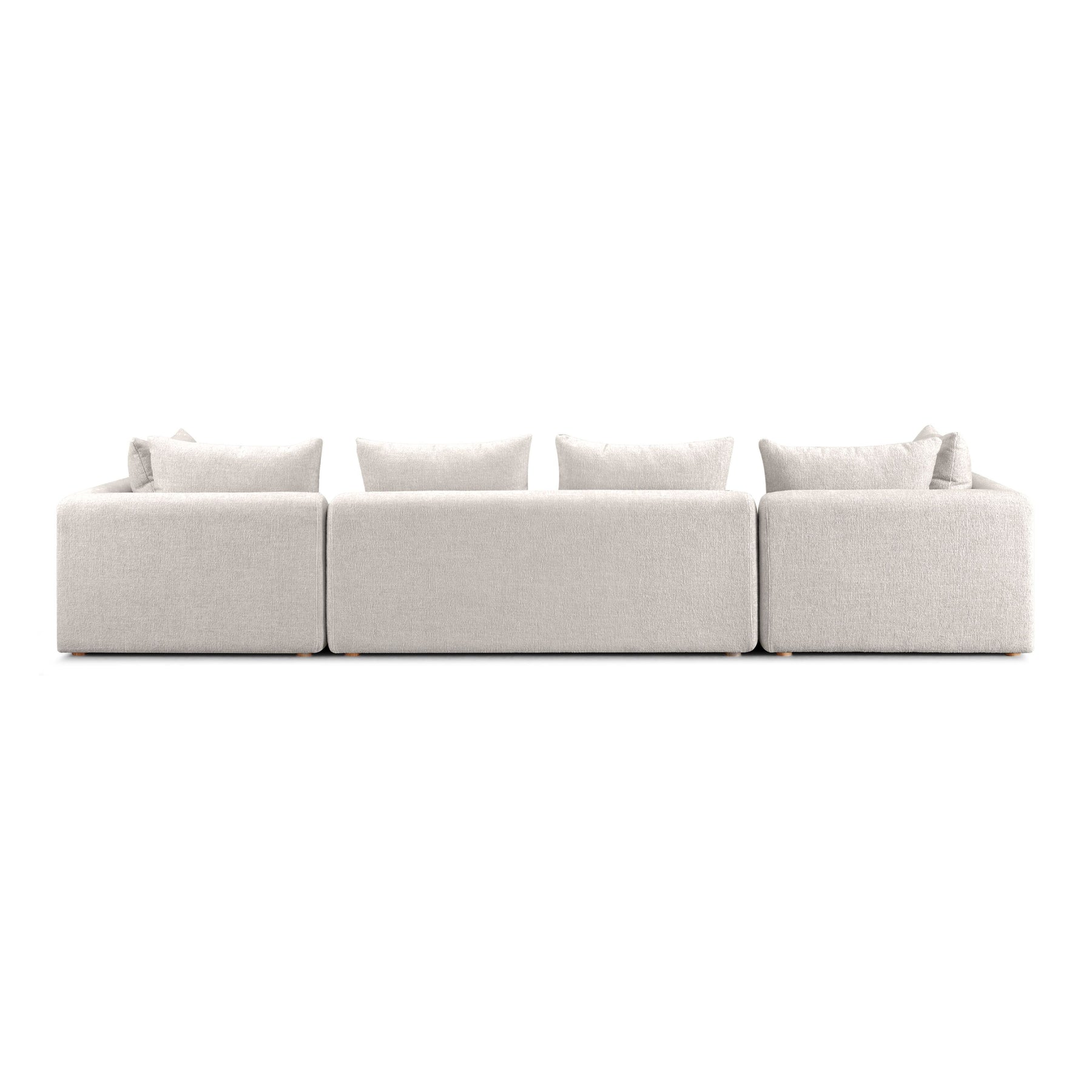 Hangover 145" Contract-Grade Textured Fabric Long Sofa