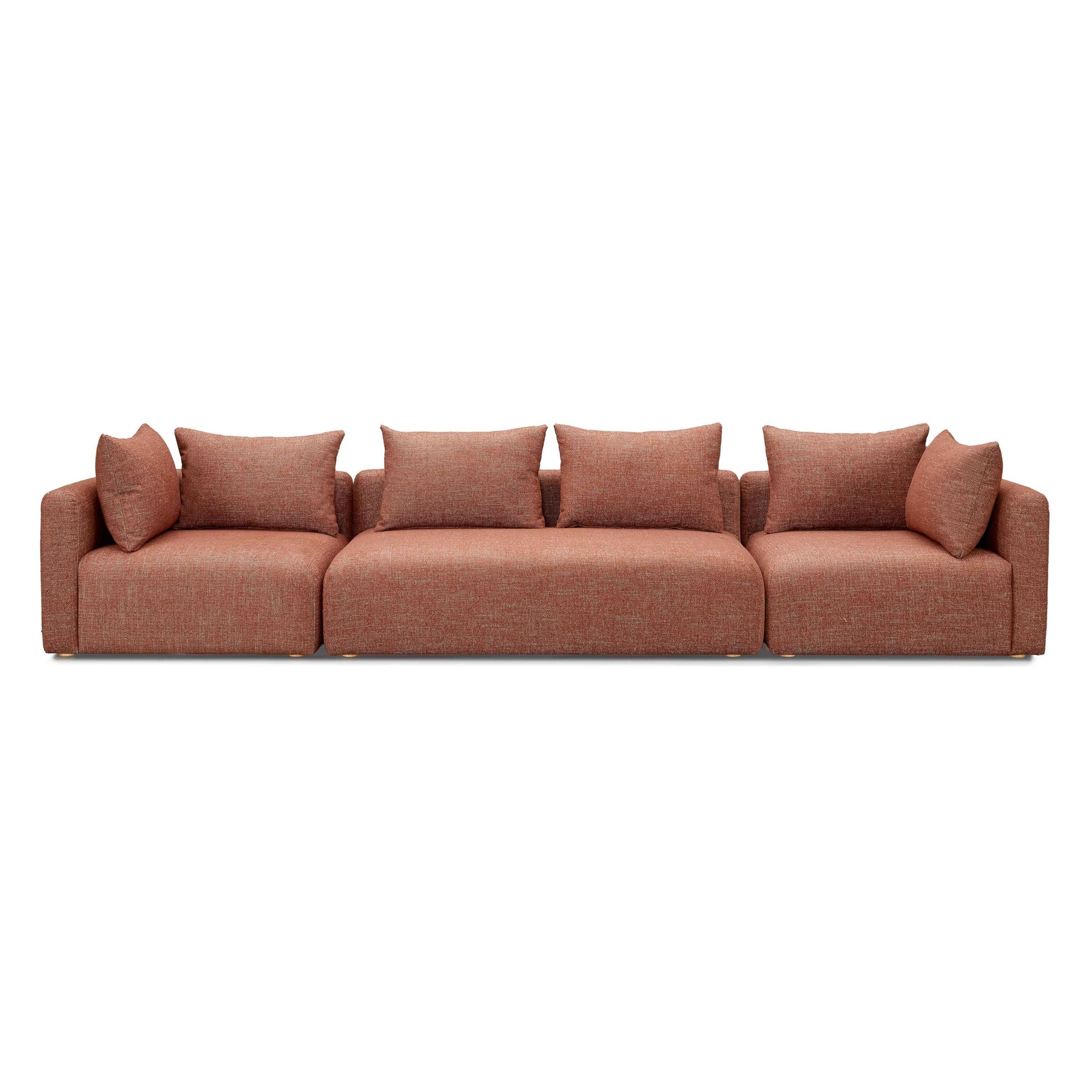 Hangover 145" Contract-Grade Textured Fabric Long Sofa