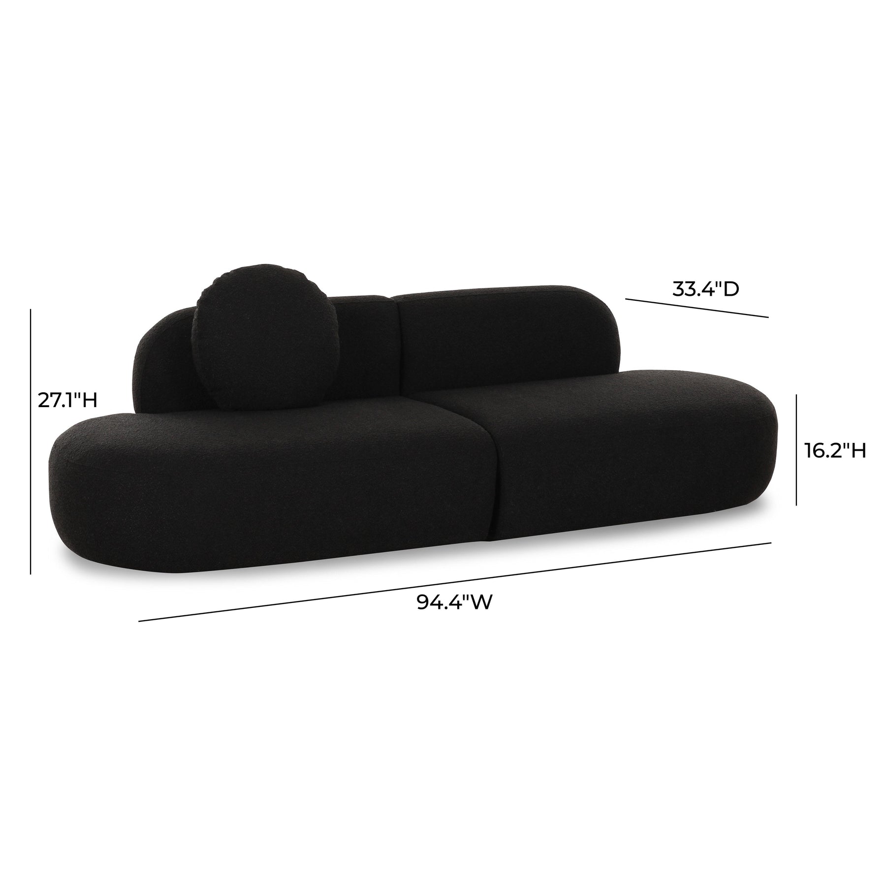 Broohah 94" Performance Fabric Sofa