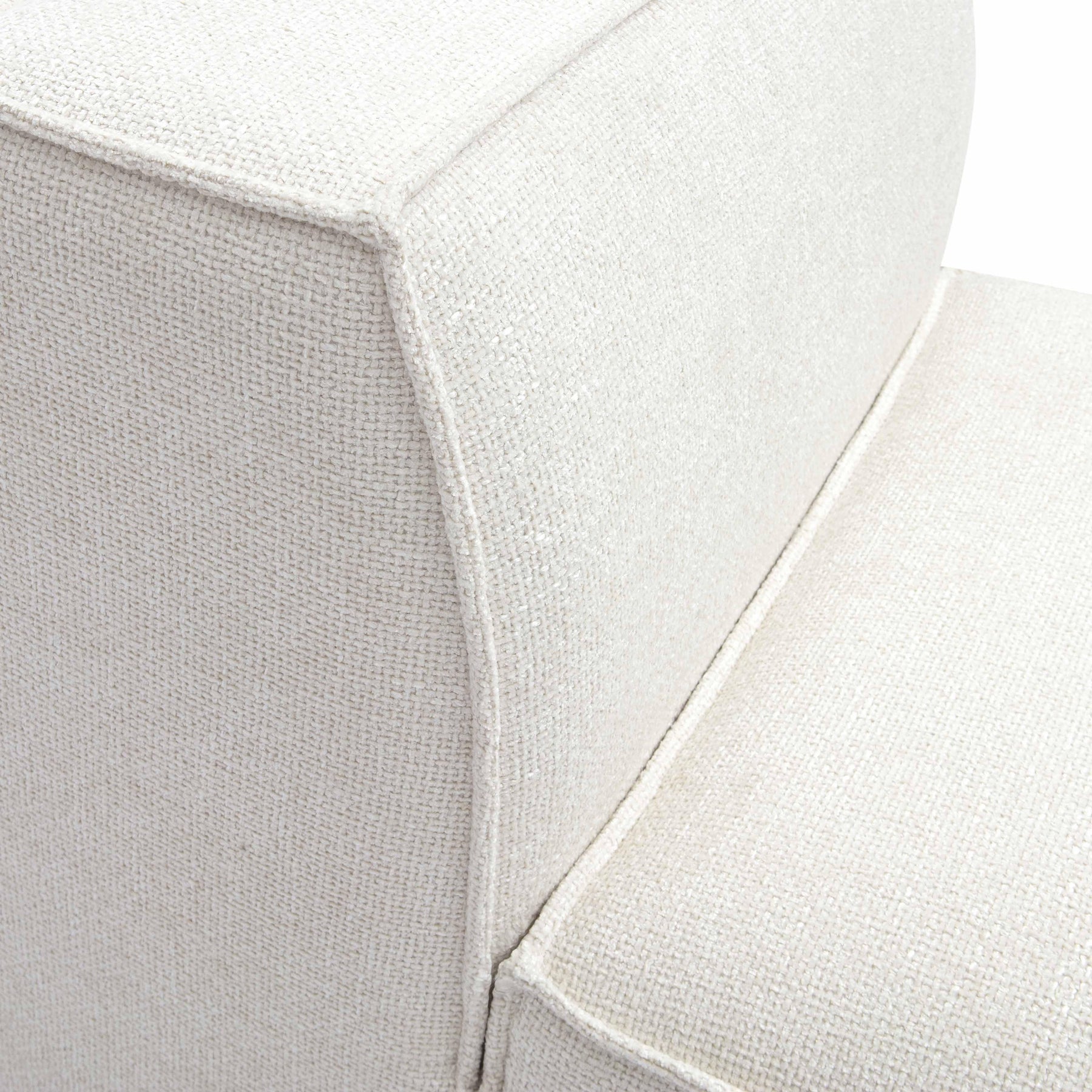 Mindy Performance Chenille Basketweave Modular Armless Chair