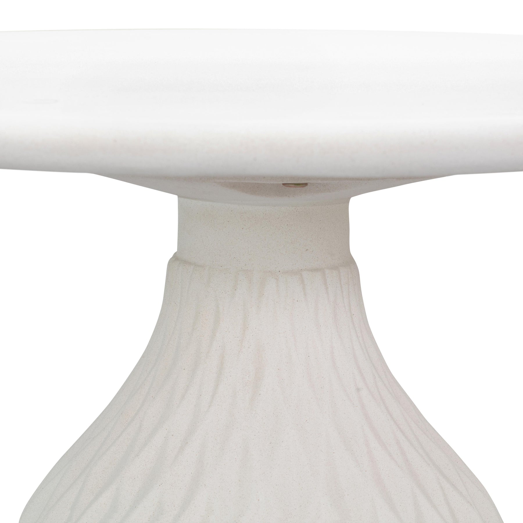 Tulum 27.5" Ivory Concrete Indoor / Outdoor Round Coffee Table