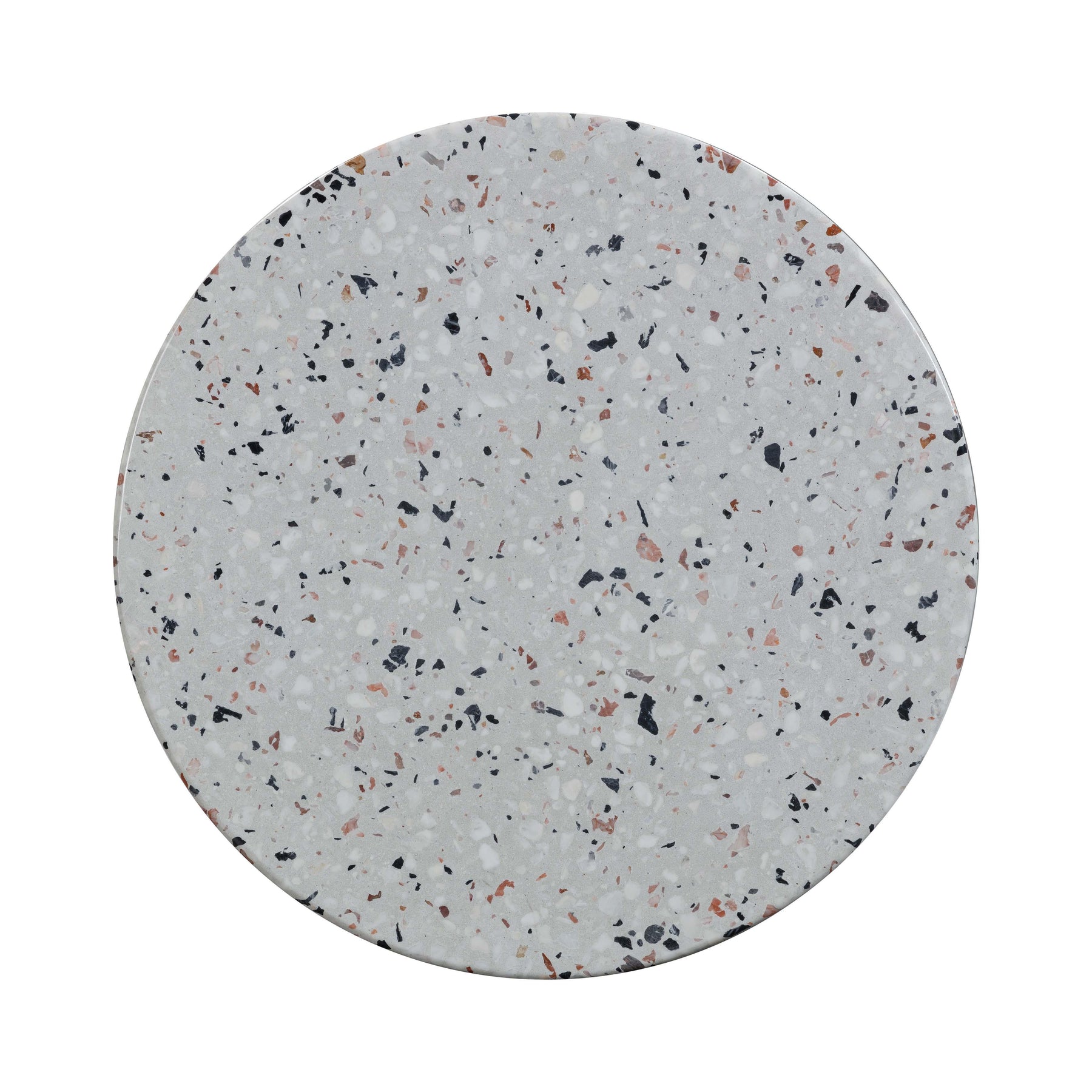 Clover Faux Terrazzo Indoor/Outdoor Round Side Table