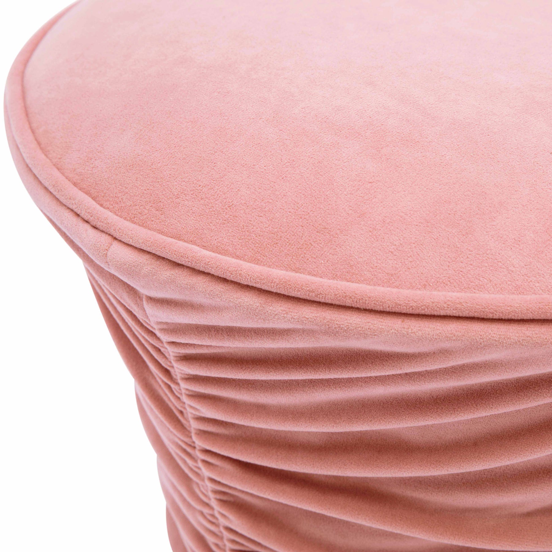 Bounce Ruched Performance Velvet Adjustable Ottoman