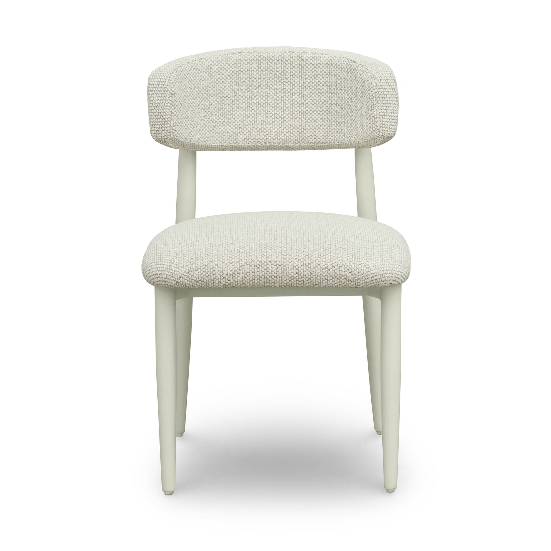 Annika Textured Contract-Grade Fabric Outdoor Dining Side Chair