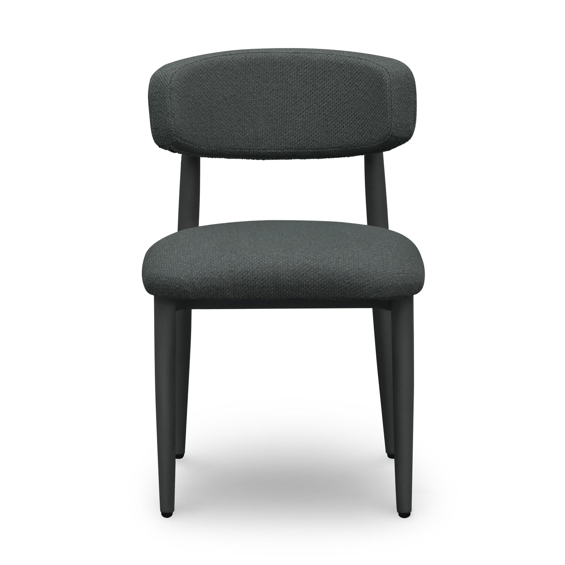 Annika Textured Contract-Grade Fabric Outdoor Dining Side Chair