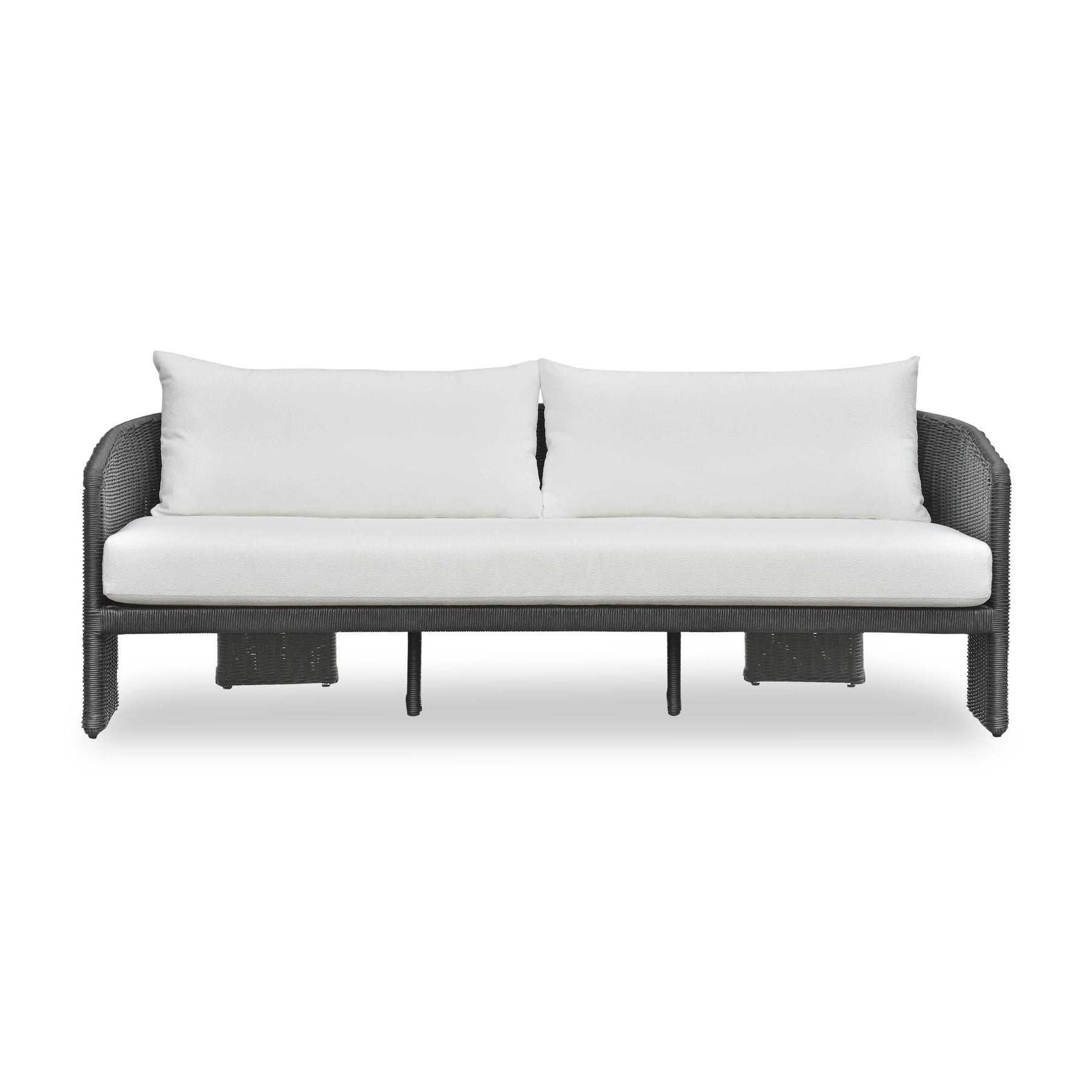 Alexa 80" Rattan Performance Fabric Outdoor Sofa