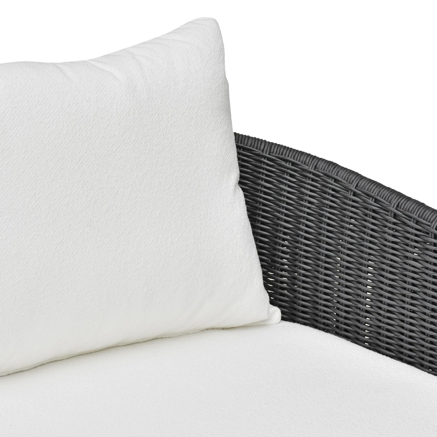 Alexa 80" Rattan Performance Fabric Outdoor Sofa