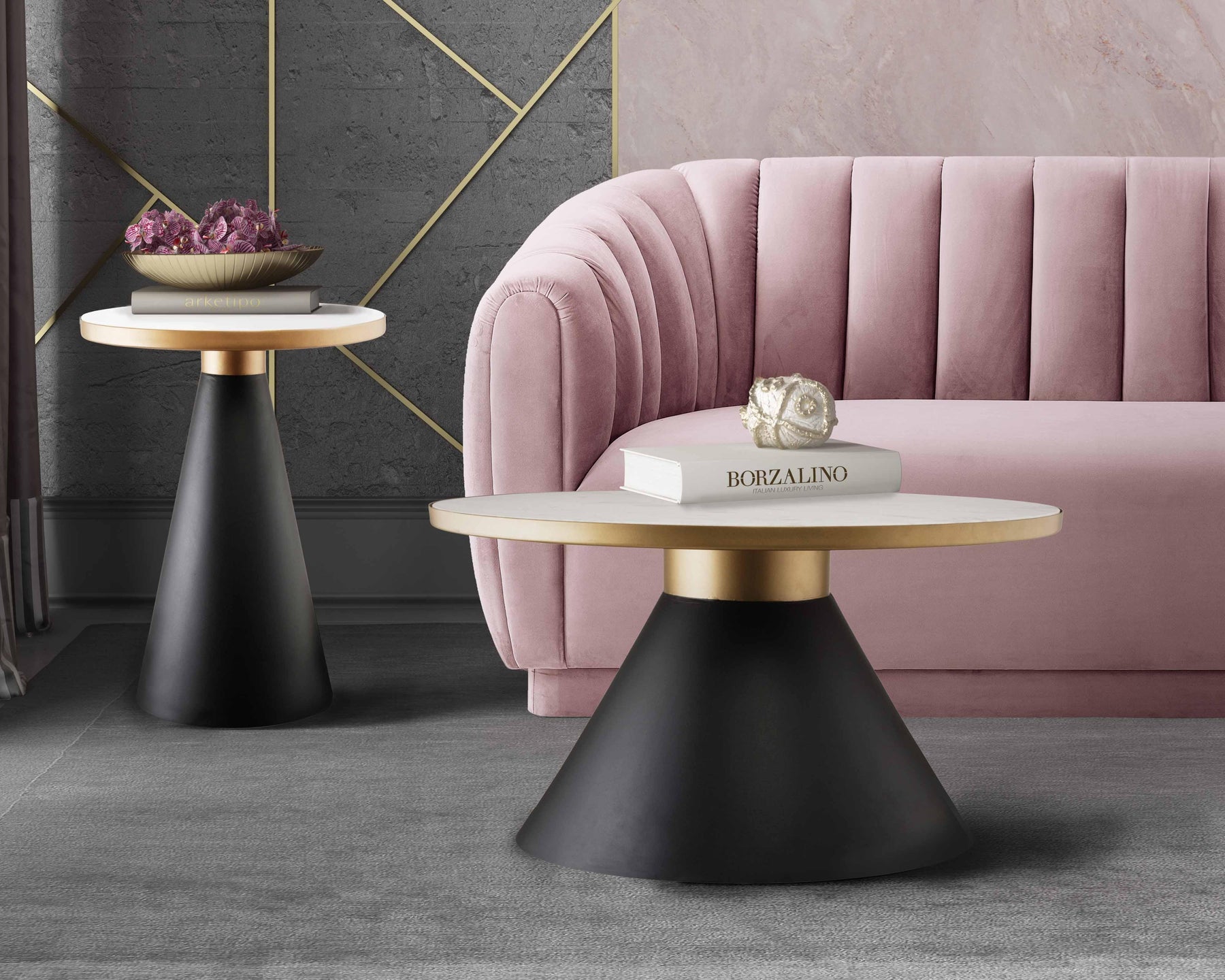 Richard Marble Round Side Table