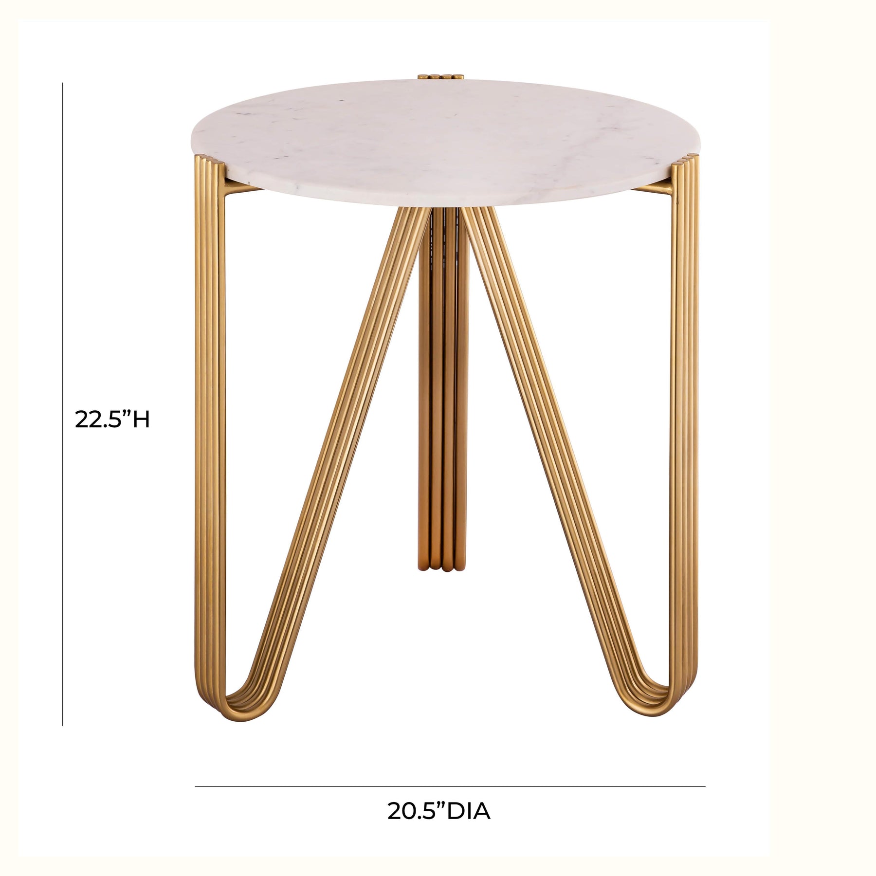 Aya Marble Side Table by Inspire Me! Home Decor