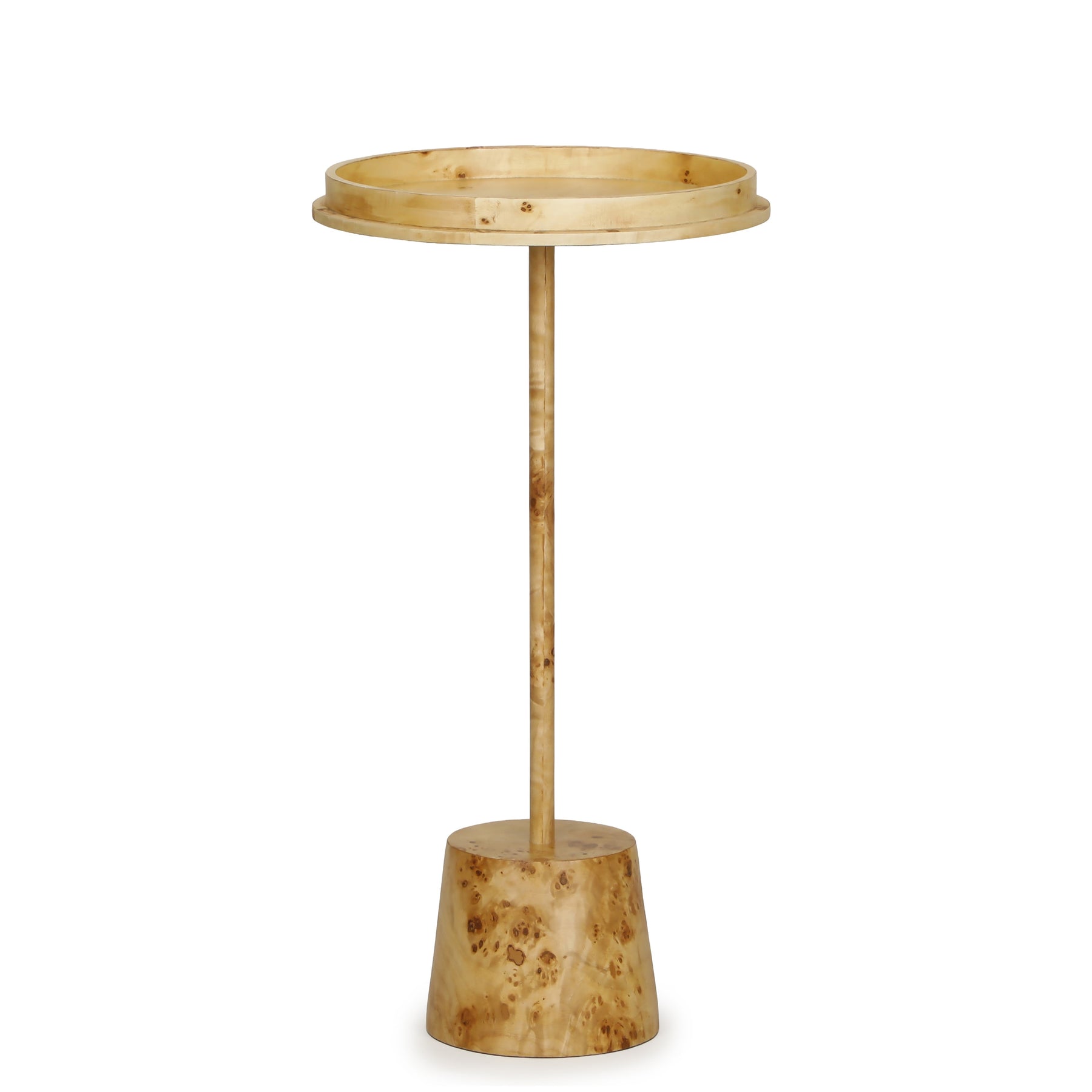 Destin Natural Burl Contract-Grade Side Table