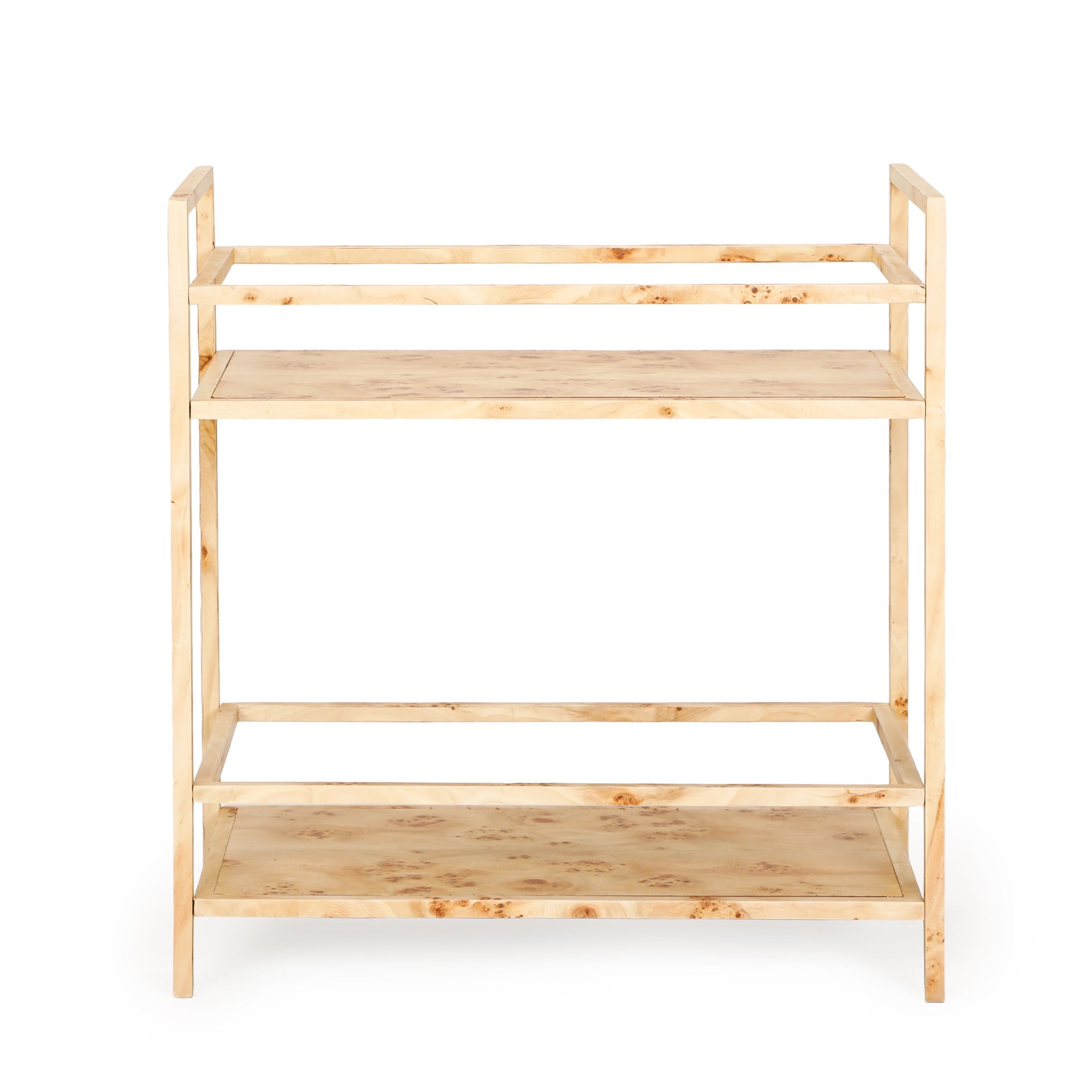 Destin Natural Burl Contract-Grade Bar Cart