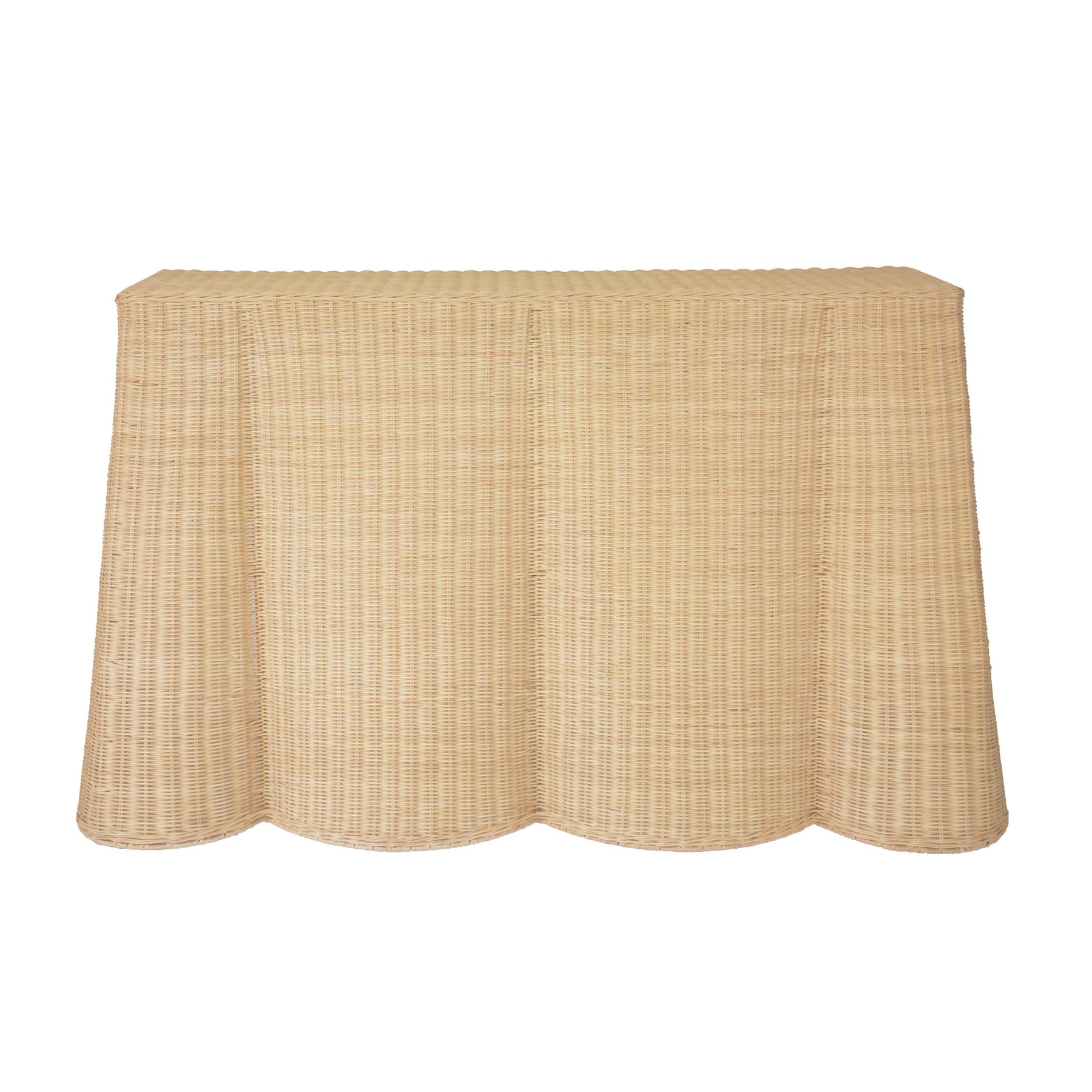 Egan 55" Natural Rattan Console Table