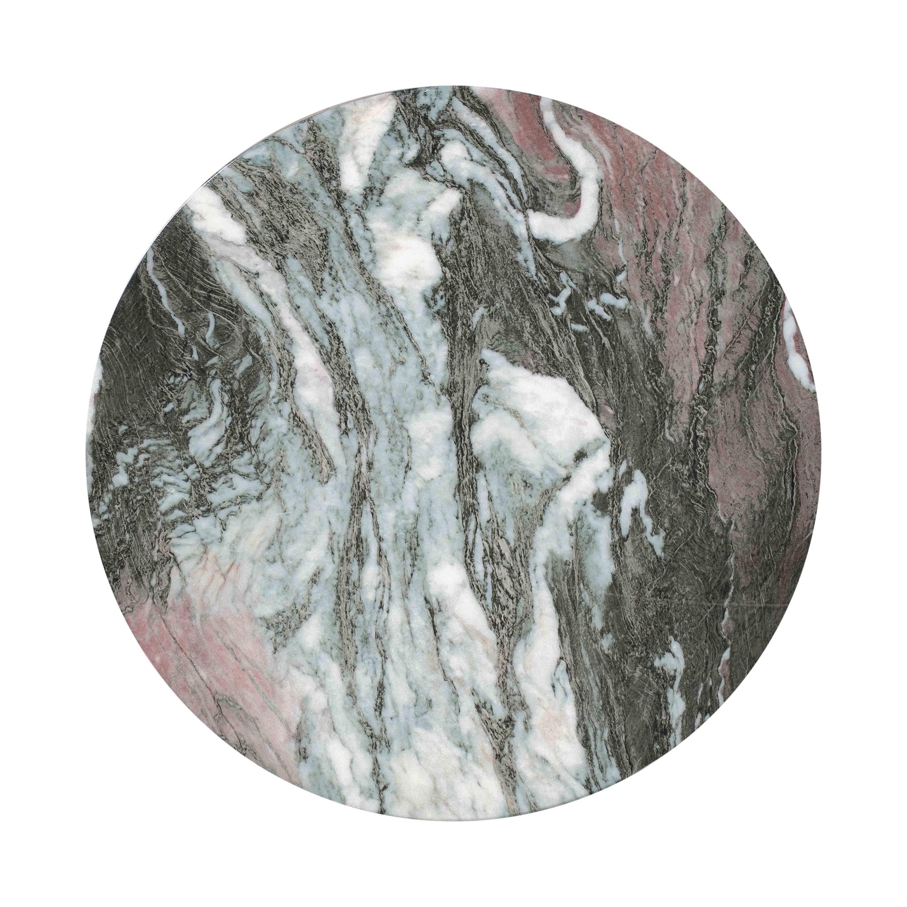 Rue Faux Marble Indoor / Outdoor Round Side Table